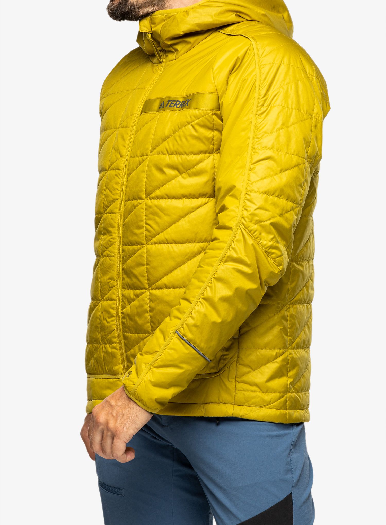 Sintetična jakna adidas TERREX Multi Synthetic Insulated Hooded Jkt - pulse olive