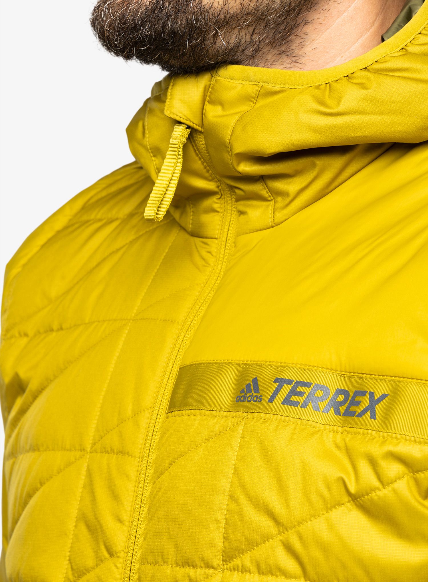 Sintetična jakna adidas TERREX Multi Synthetic Insulated Hooded Jkt - pulse olive