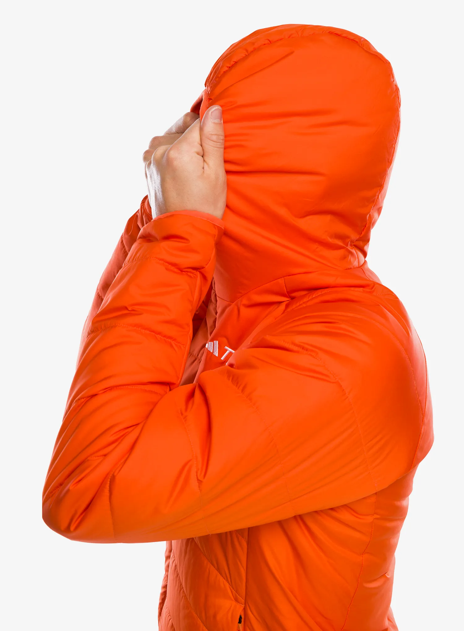 Sintetična jakna adidas TERREX Multi Synthetic Insulated Hooded Jkt - semi impact orange