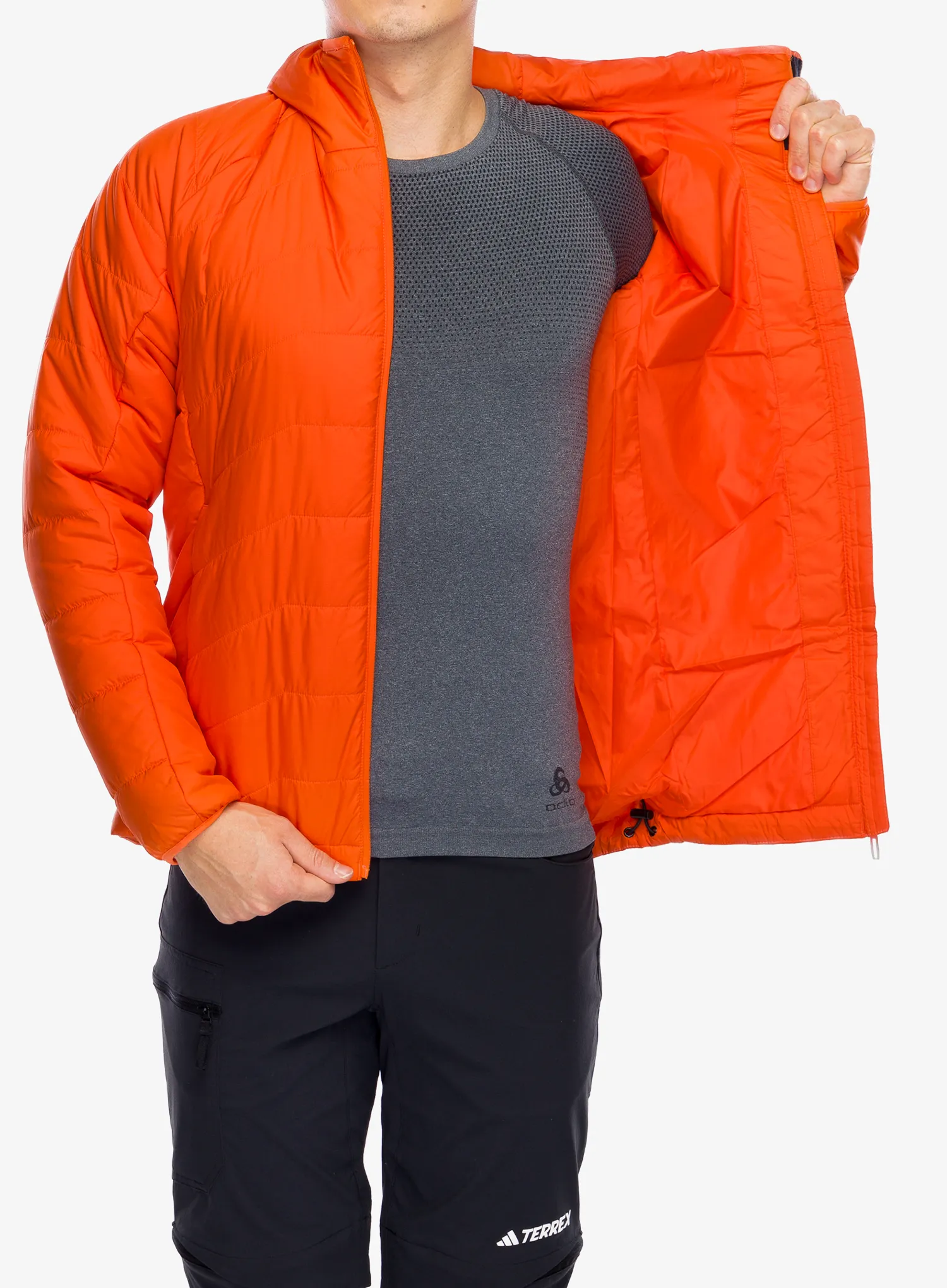 Sintetična jakna adidas TERREX Multi Synthetic Insulated Hooded Jkt - semi impact orange