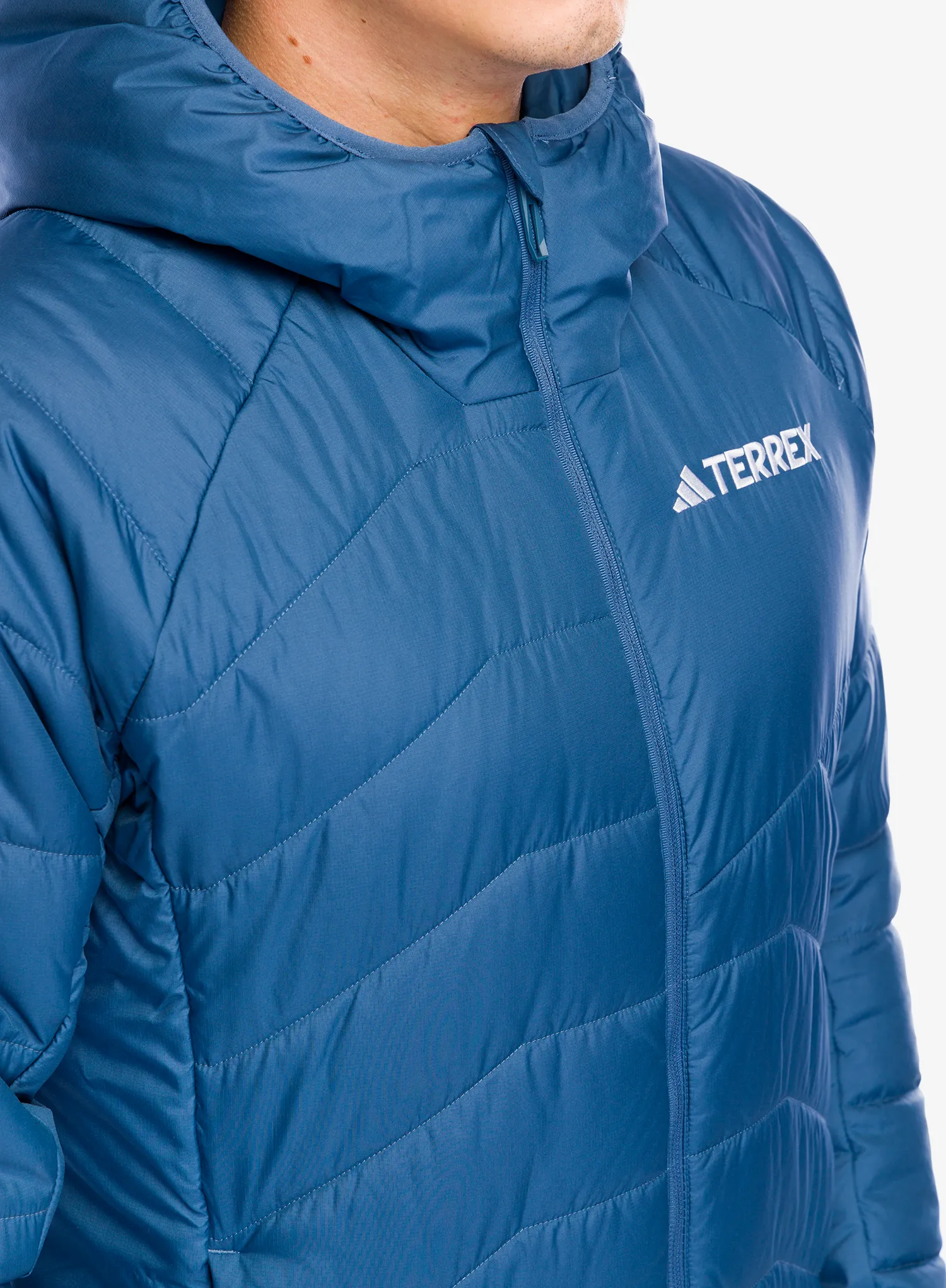 Sintetična jakna adidas TERREX Multi Synthetic Insulated Hooded Jkt - wonder steel