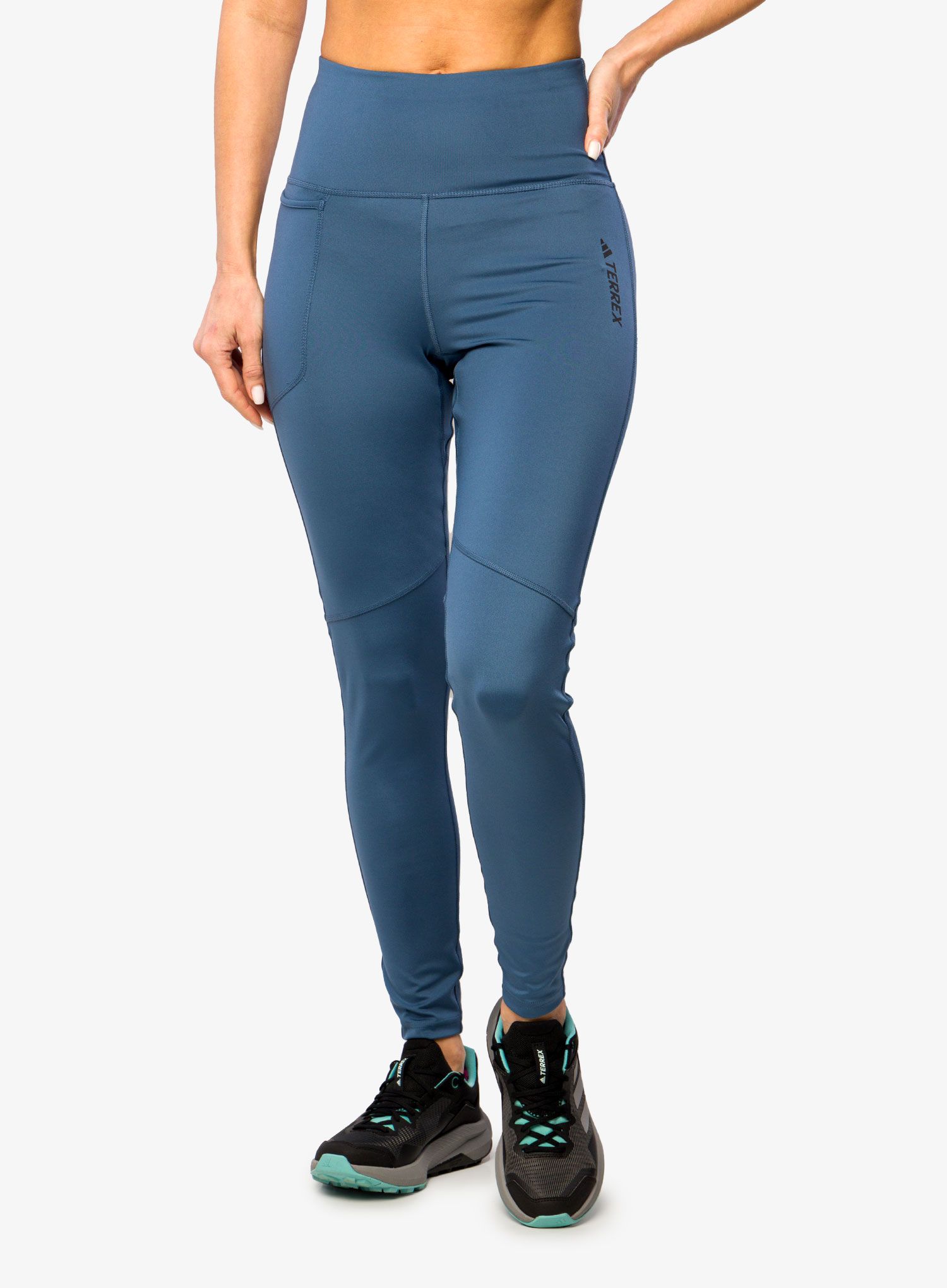 Ženske pajkice adidas TERREX Multi Tights - wonder steel