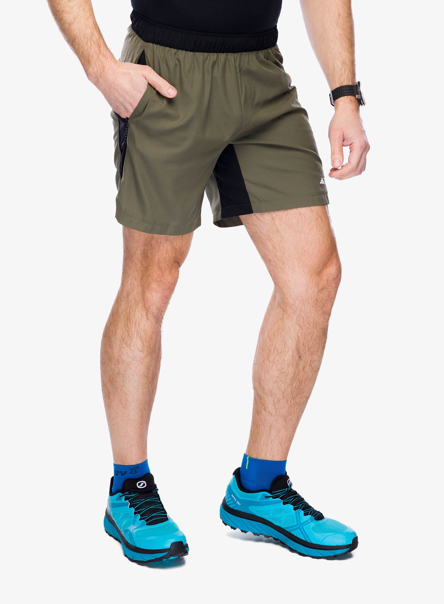 Tekaške kratke hlače adidas TERREX Multi Trail Running Shorts - olive strata