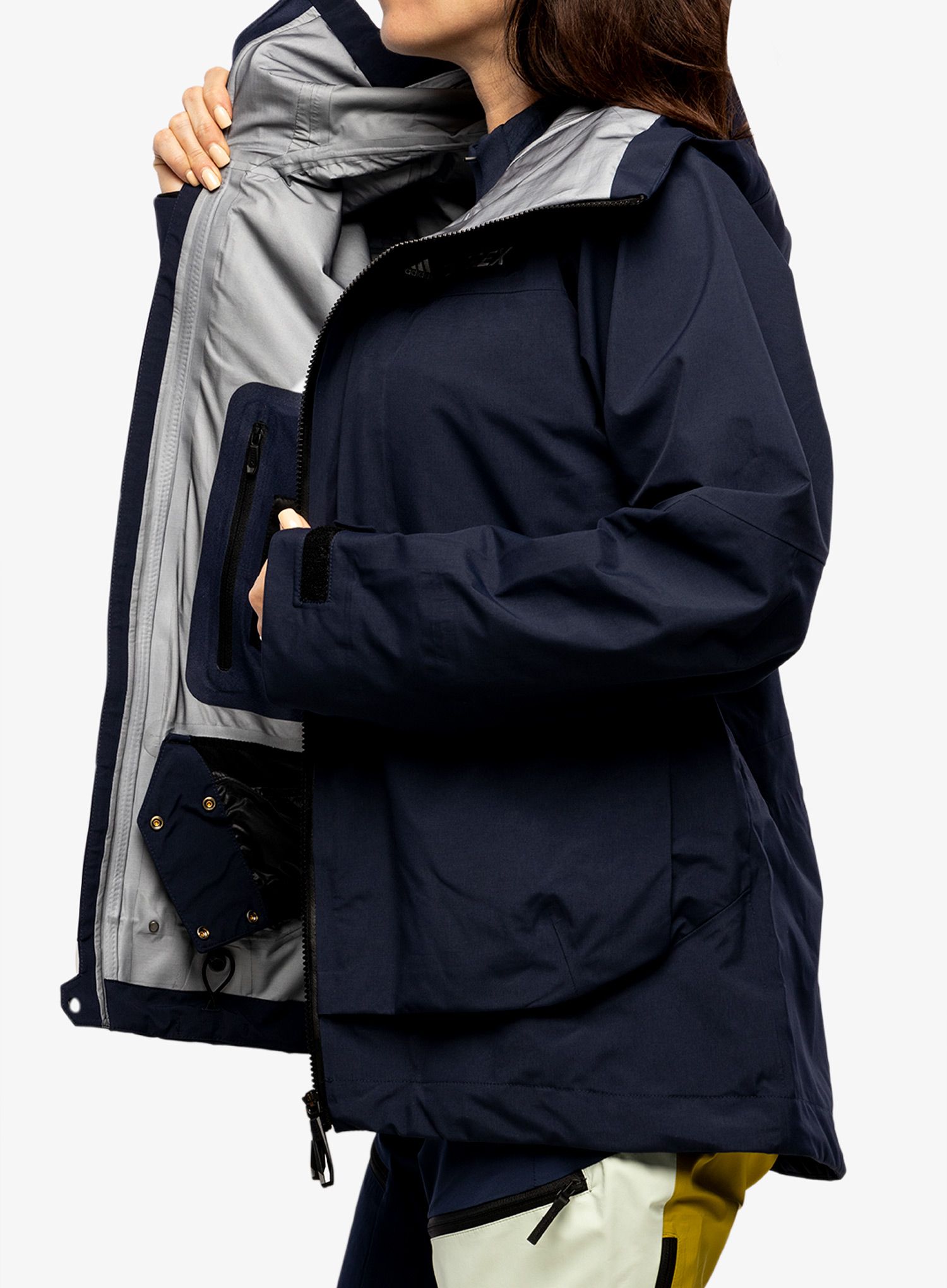 Ženske GORE-TEX jakna adidas TERREX Myshelter 3L GORE-TEX Jacket - legend ink