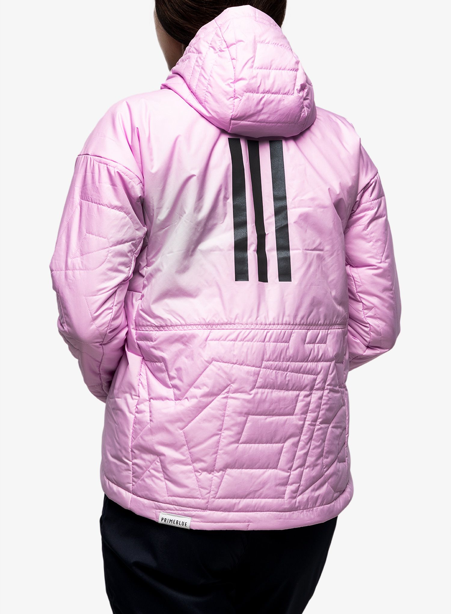 Sintetična jakna adidas TERREX Myshelter PrimaLoft Hooded Padded Jkt - bliss lilac