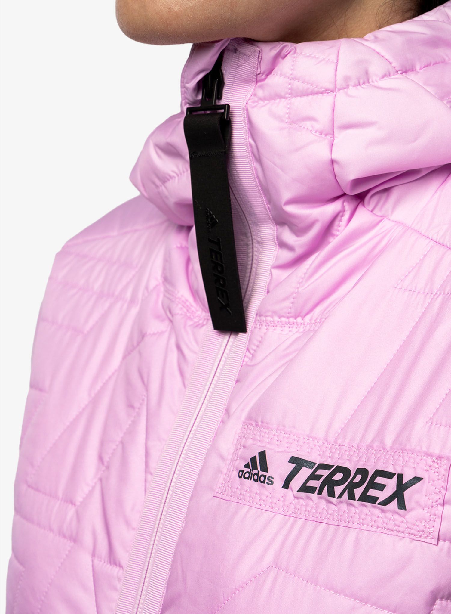 Sintetična jakna adidas TERREX Myshelter PrimaLoft Hooded Padded Jkt - bliss lilac