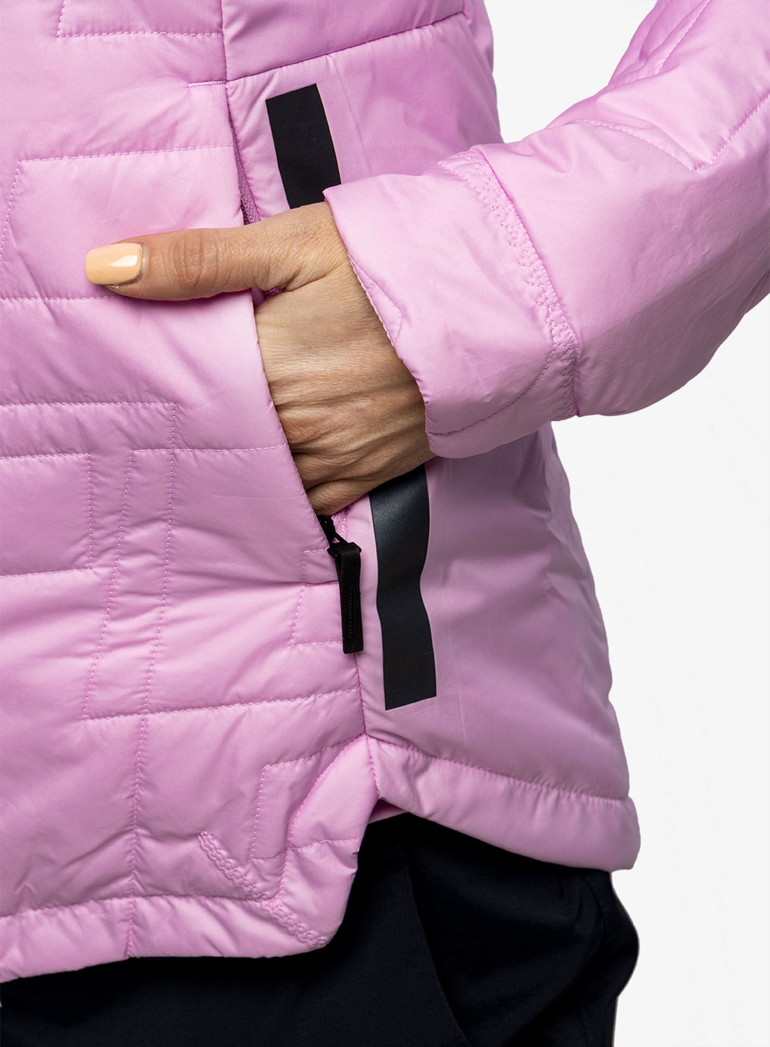 Sintetična jakna adidas TERREX Myshelter PrimaLoft Hooded Padded Jkt - bliss lilac