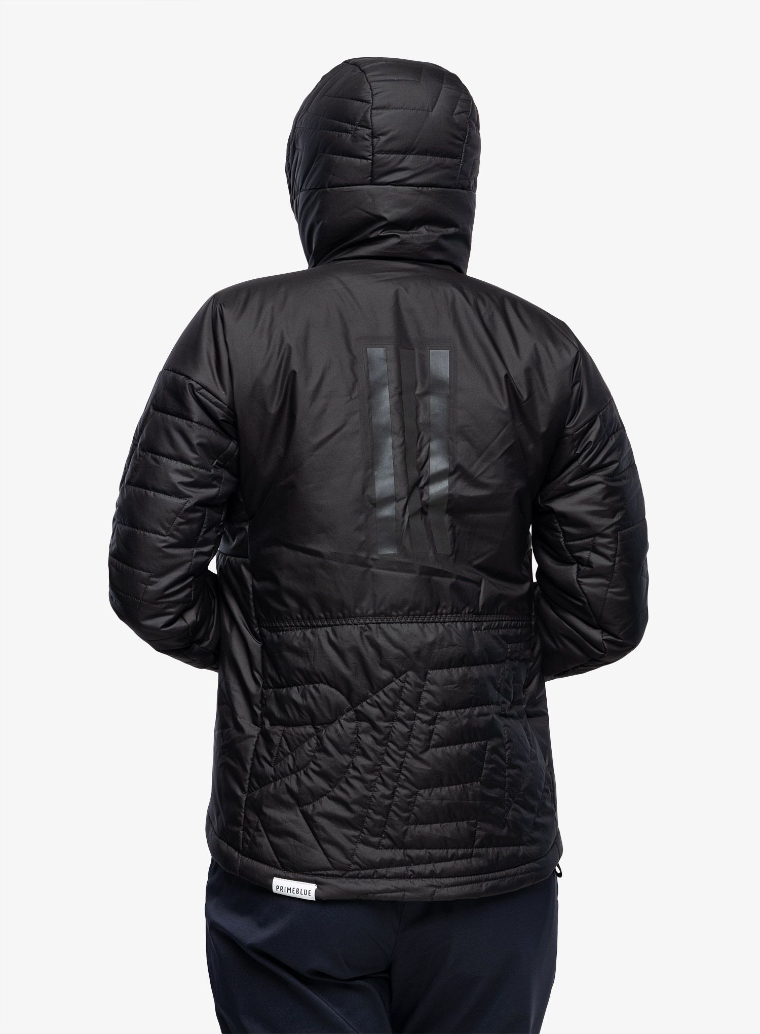 Ženska jakna adidas TERREX Myshelter Primaloft Hooded Padded Jkt - black
