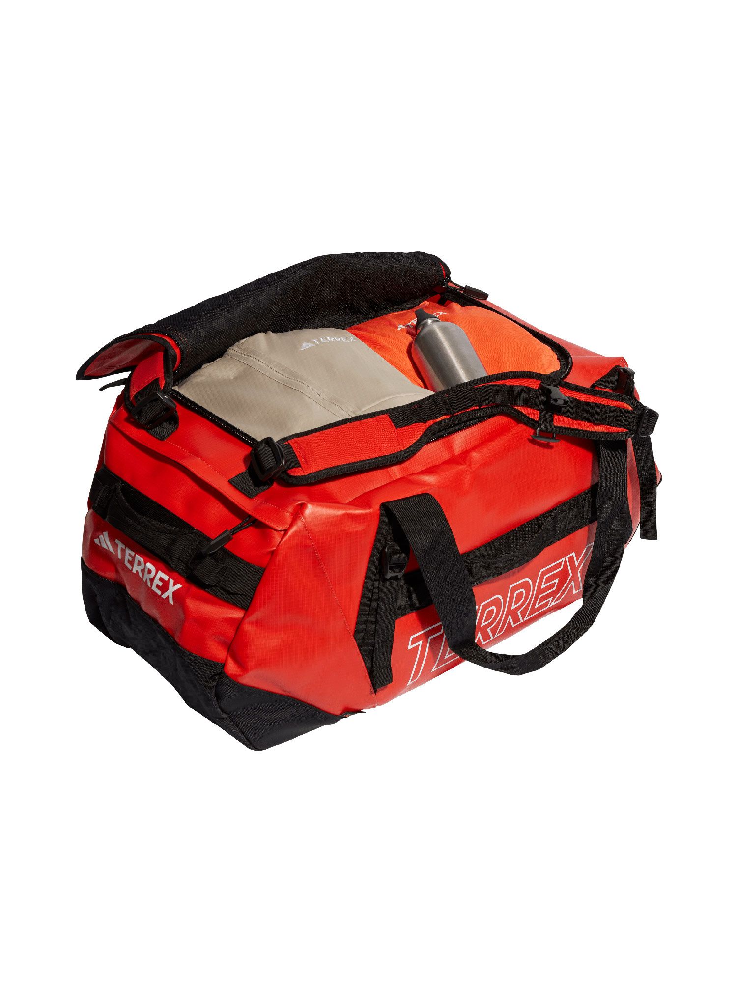 Potovalna torba adidas TERREX RAIN.RDY Expedition Duffel Bag 100 L - semi impact orange/black