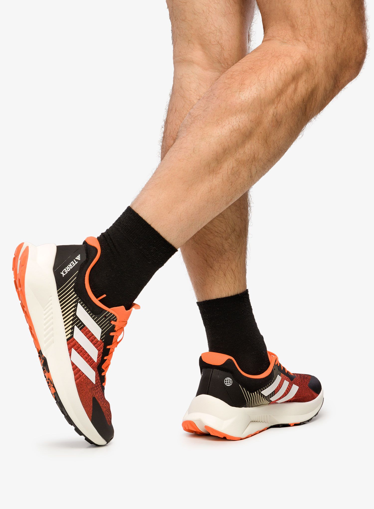 Moški tekaški čevlji adidas TERREX Soulstride Flow - black/white/orange