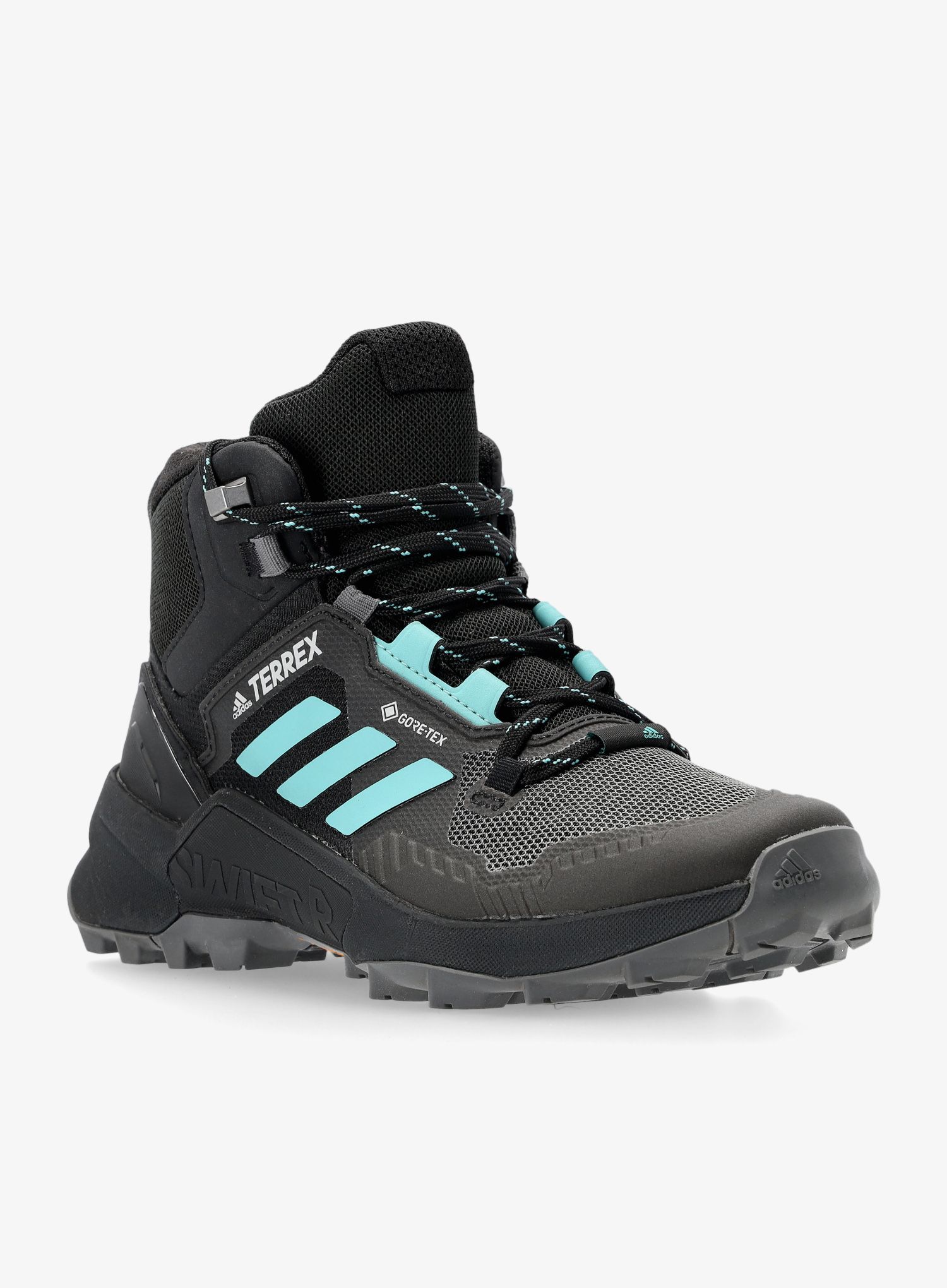 Ženski treking čevlji adidas TERREX Swift R3 Mid GTX - core black/mint ton/grey five
