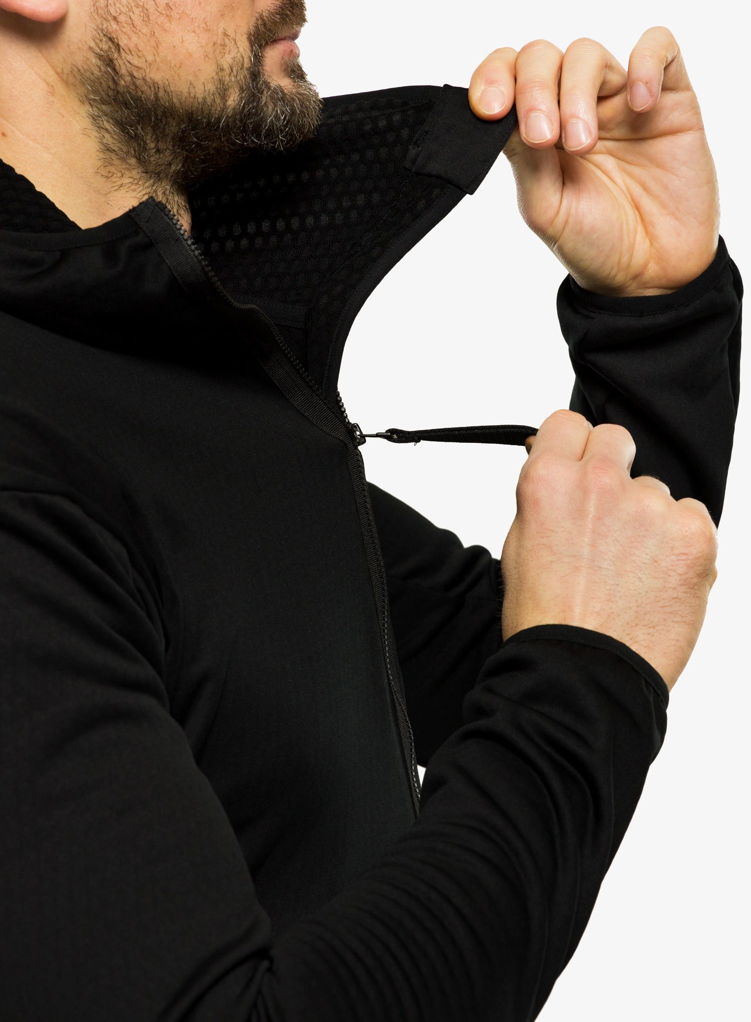 Flis adidas TERREX Tech Flooce Light Hooded Fleece - black