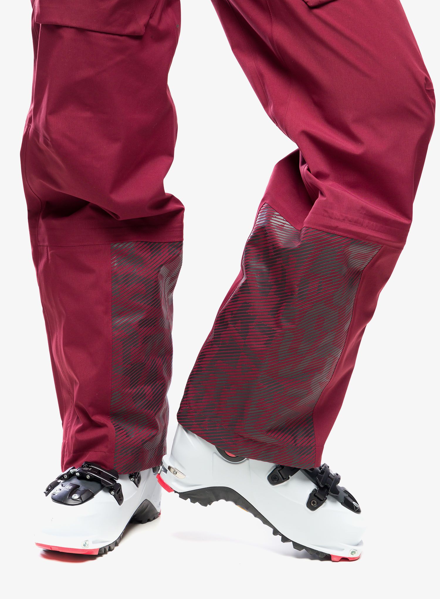 Ženske nepremočljive hlače adidas TERREX Techrock 3L GORE-TEX Bib Pants - shadow red
