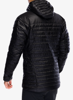 Puhovka adidas TERREX Techrock Down Hooded Jacket - black