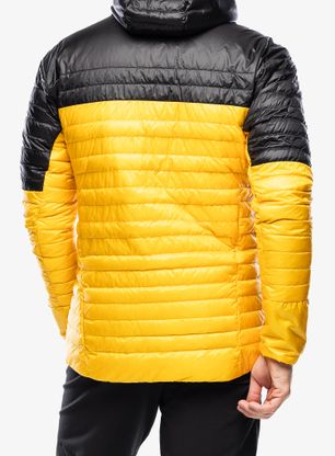 Moška puhovka adidas TERREX Techrock Down Hooded Jacket - preyel/black