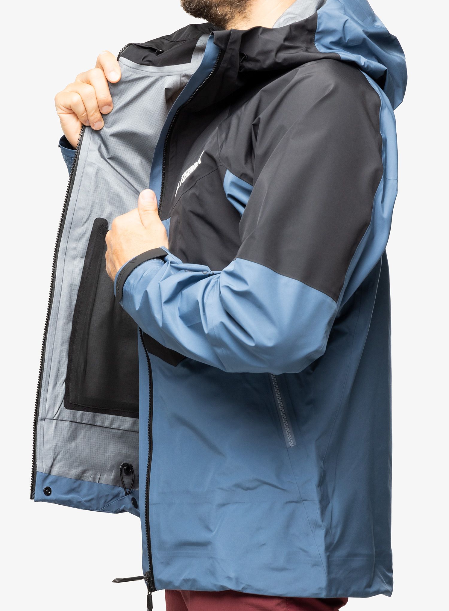 Hardshell jakna adidas TERREX Techrock GORE-TEX Pro Jkt - wonder steel