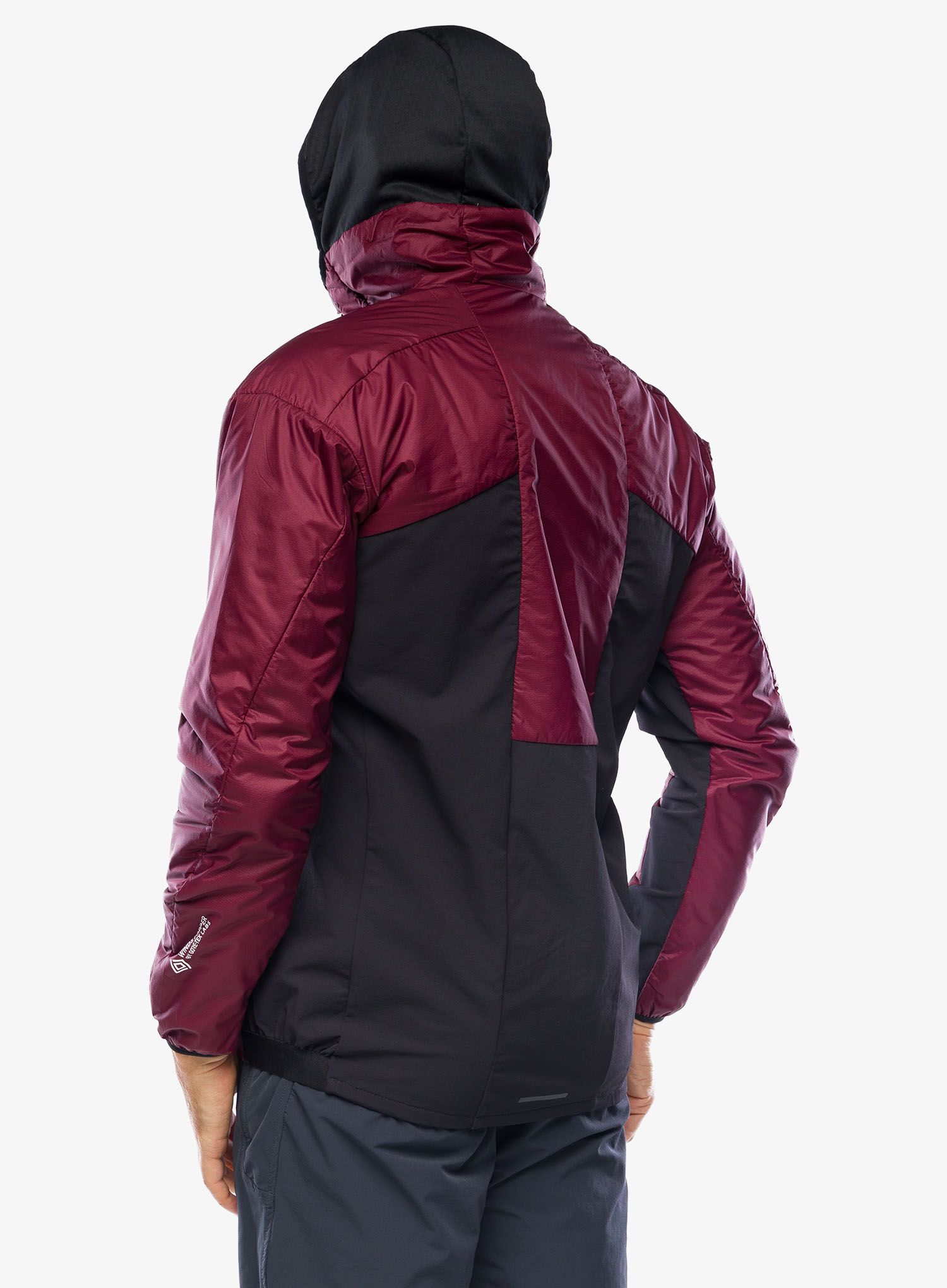 Jakna adidas TERREX Techrock GORE-TEX WINDSTOPPER Hooded Jacket - shadow red/black