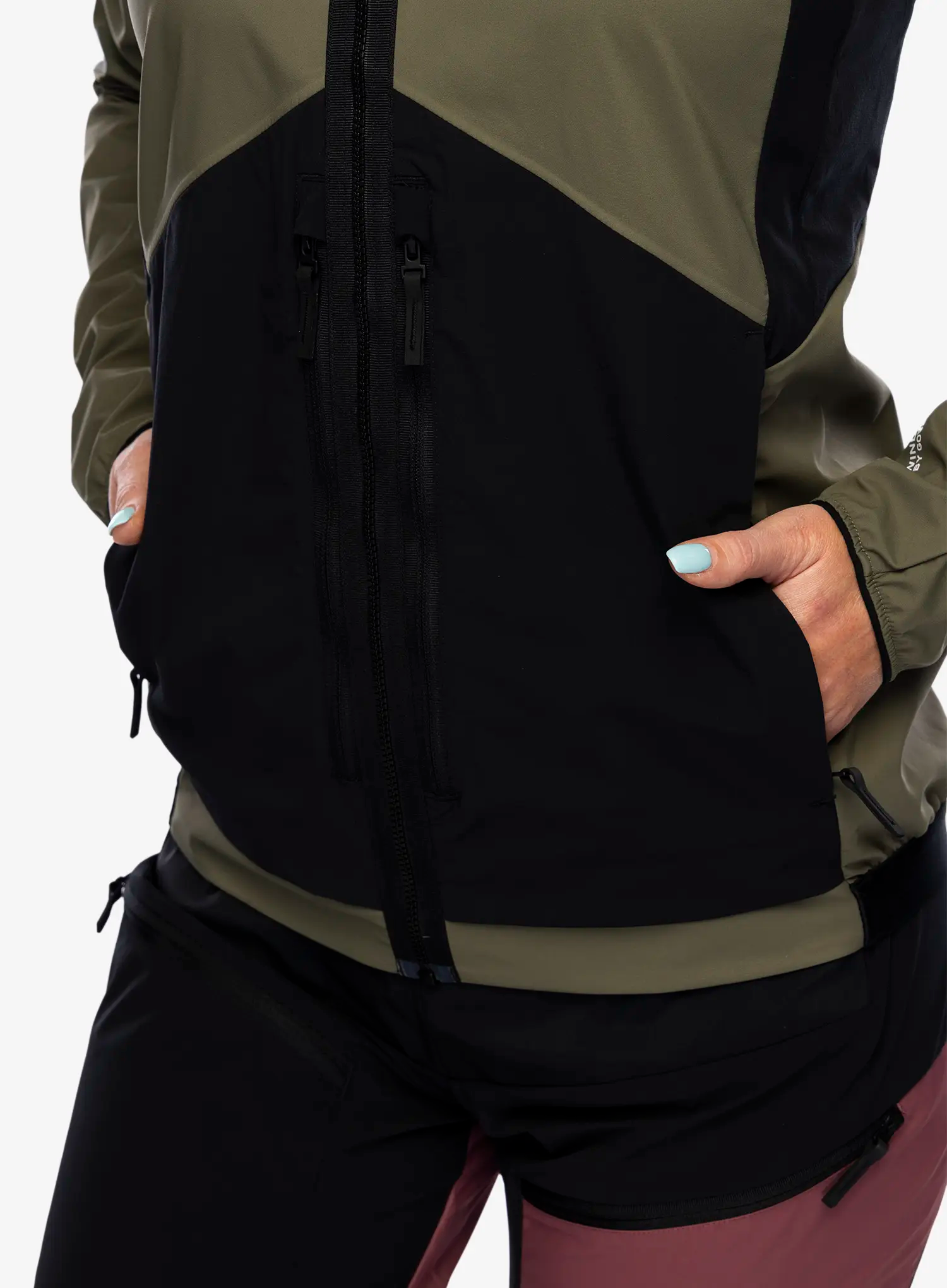 Ženska softshell jakna adidas TERREX Techrock GORE-TEX WINDSTOPPER Softshell Jkt - olive strata/black