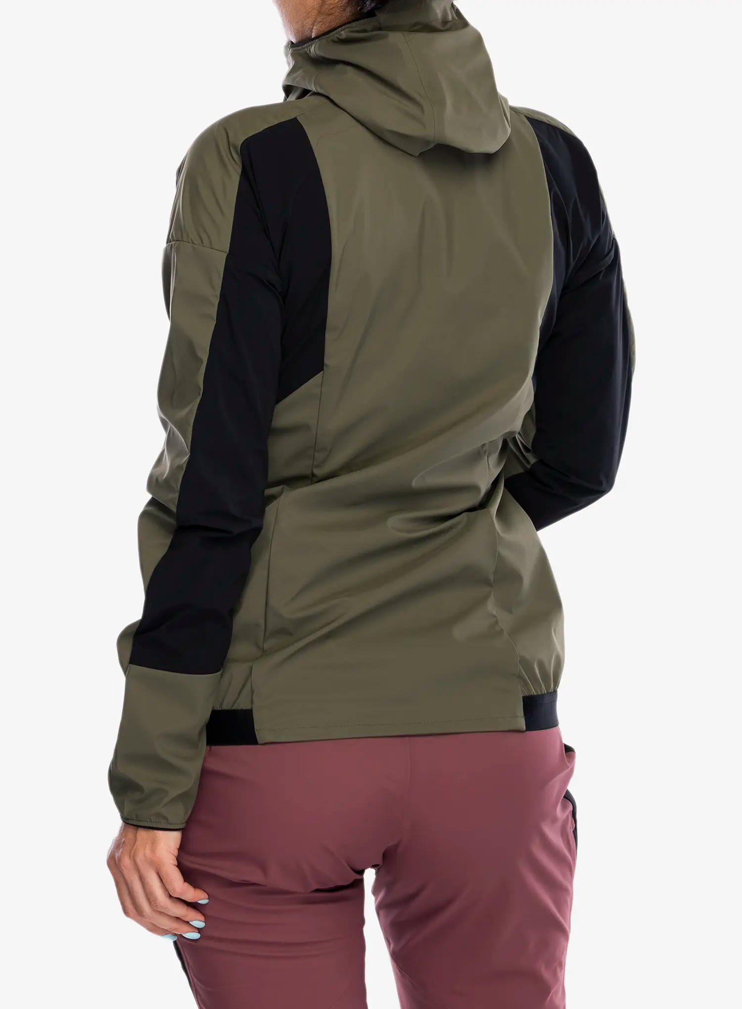 Ženska softshell jakna adidas TERREX Techrock GORE-TEX WINDSTOPPER Softshell Jkt - olive strata/black