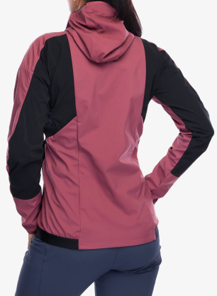Ženska softshell jakna adidas TERREX Techrock GORE-TEX WINDSTOPPER Softshell Jkt - quiet crimson/blk