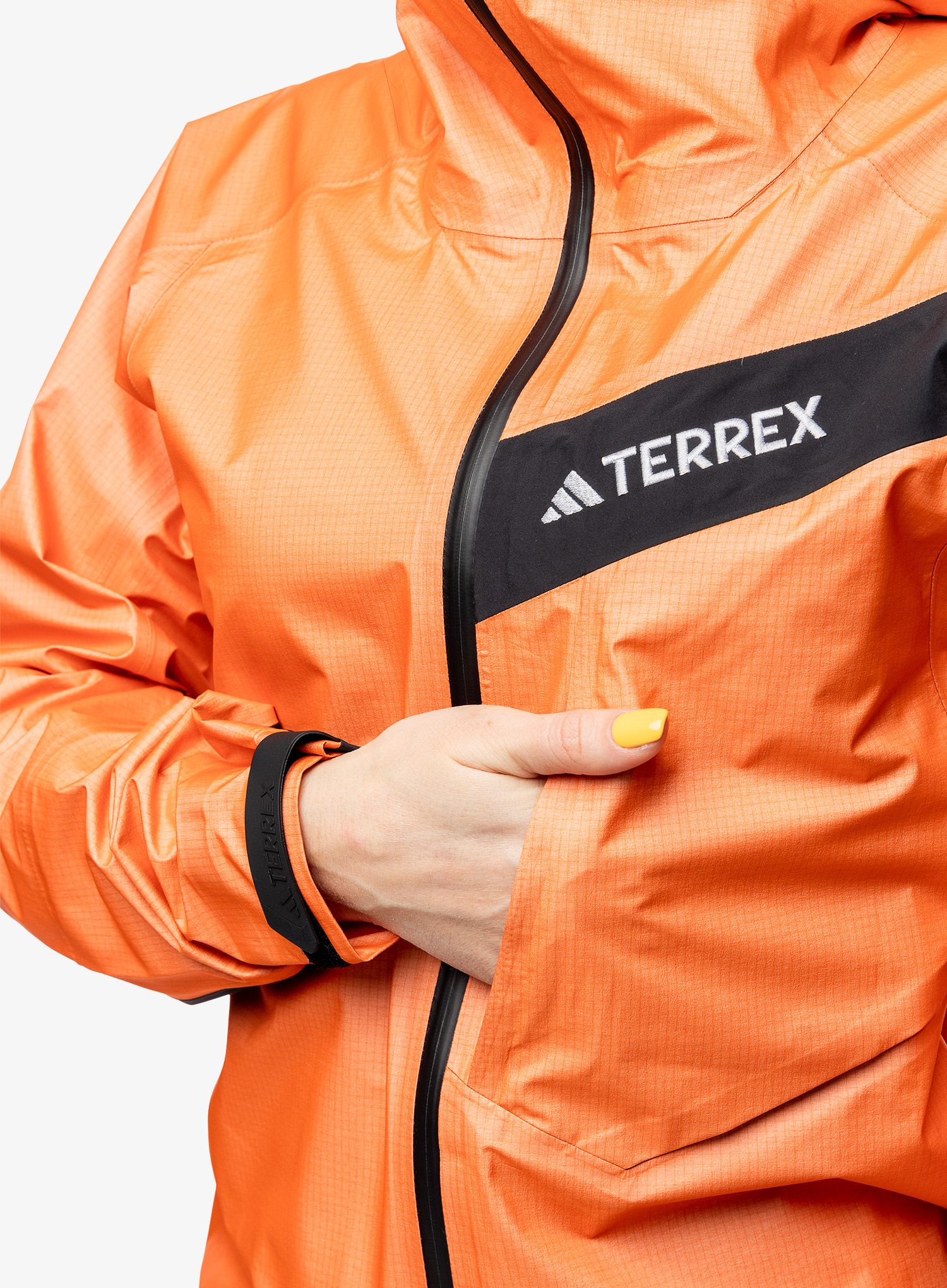 Ženska nepremočljiva jakna adidas TERREX Techrock Light GTX Active - semi impact orange