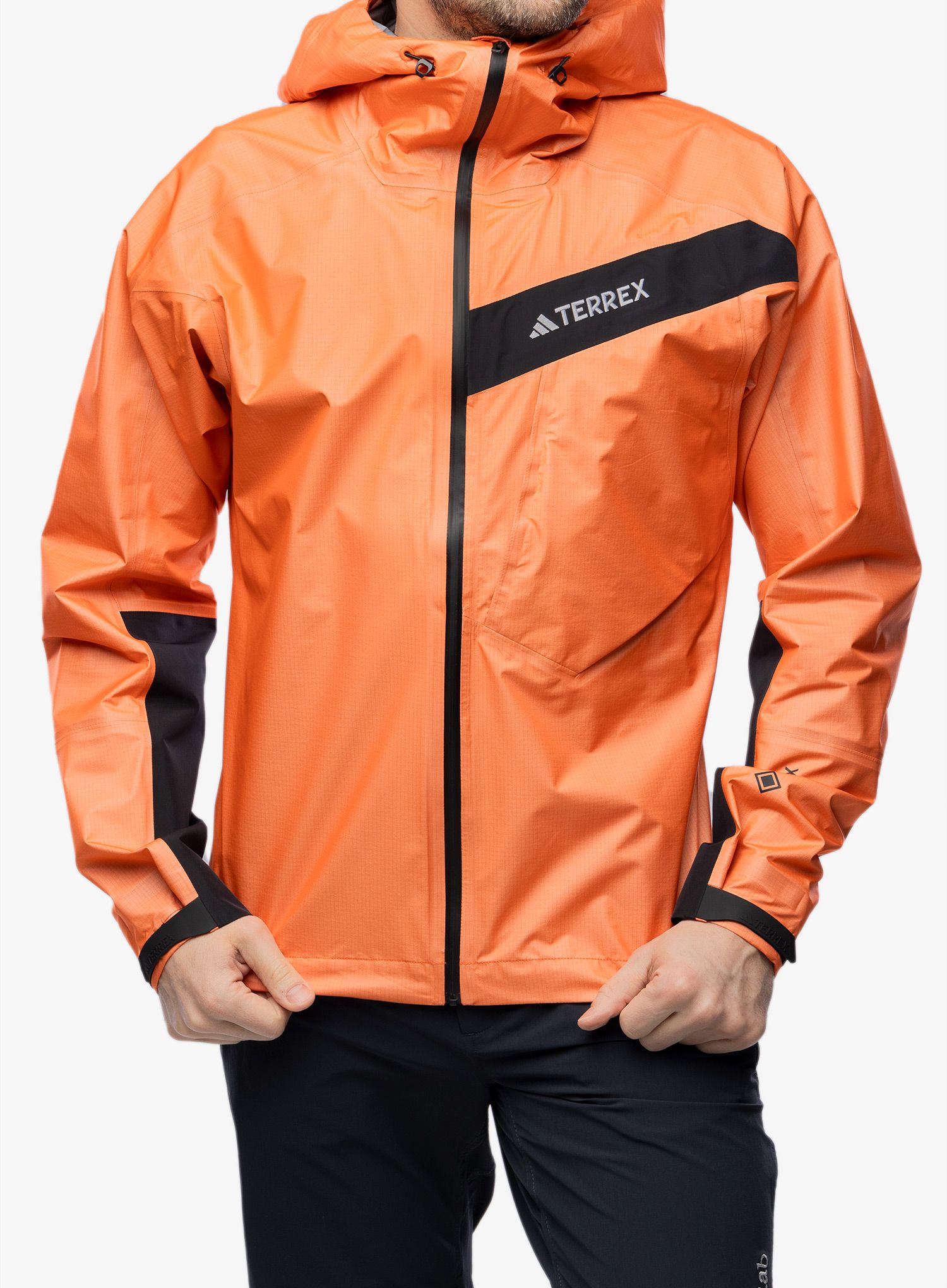 Nepremočljiva jakna adidas TERREX Techrock Light GTX Active - semi impact orange