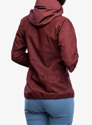 Ženska nepremočljiva jakna adidas TERREX Techrock Primeknit RAIN.RDY Anorak - shadow red