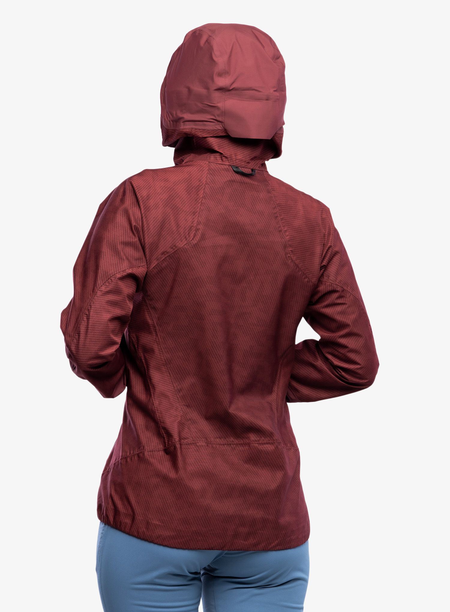 Ženska nepremočljiva jakna adidas TERREX Techrock Primeknit RAIN.RDY Anorak - shadow red