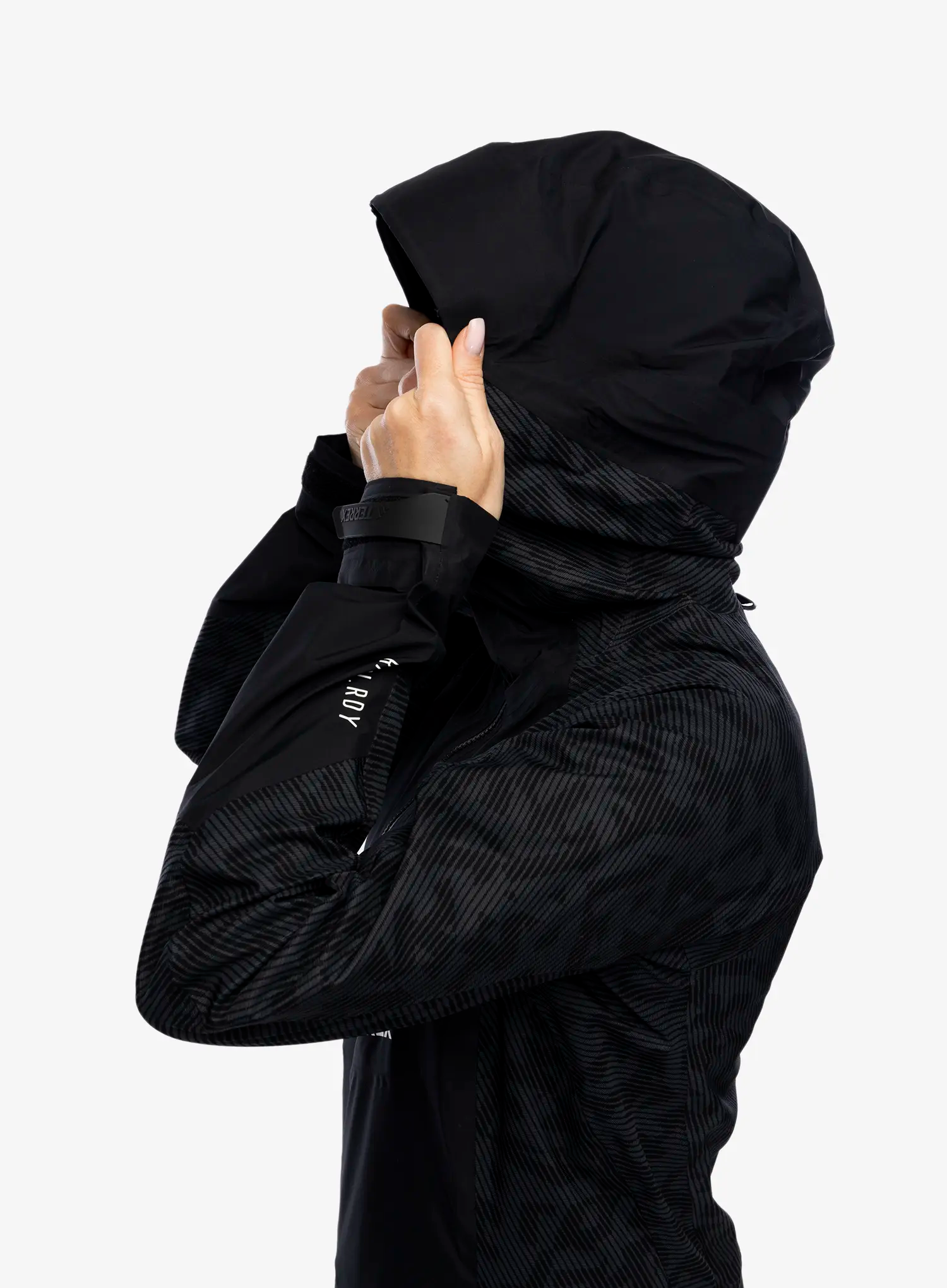 Ženska jakna adidas TERREX Techrock RAIN.RDY Anorak - black