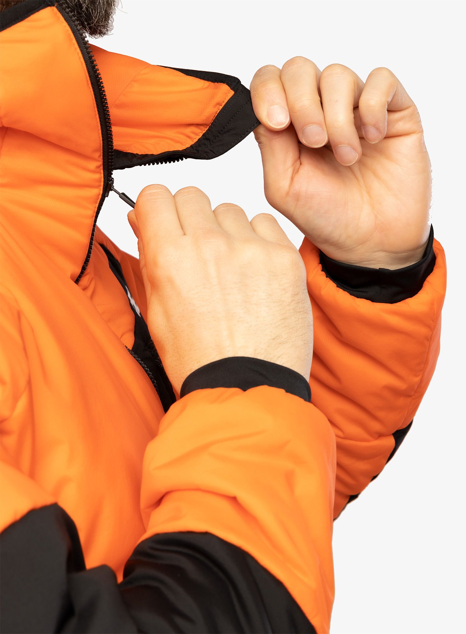 Sintetična jakna adidas TERREX Techrock Stretch PrimaLoft Hooded Jkt - semi impact orange/black