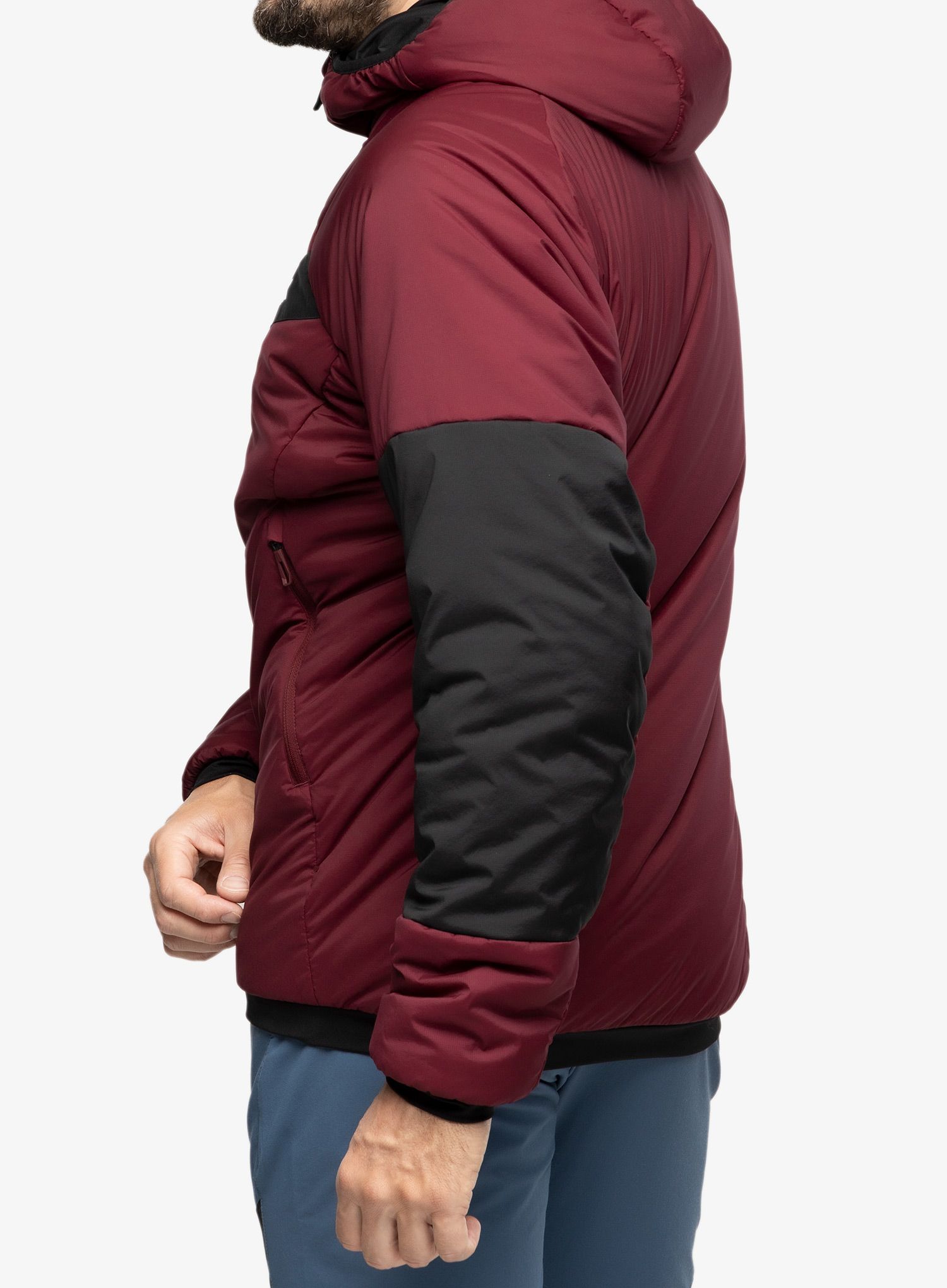 Sintetična jakna adidas TERREX Techrock Stretch PrimaLoft Hooded Jkt - shared/black