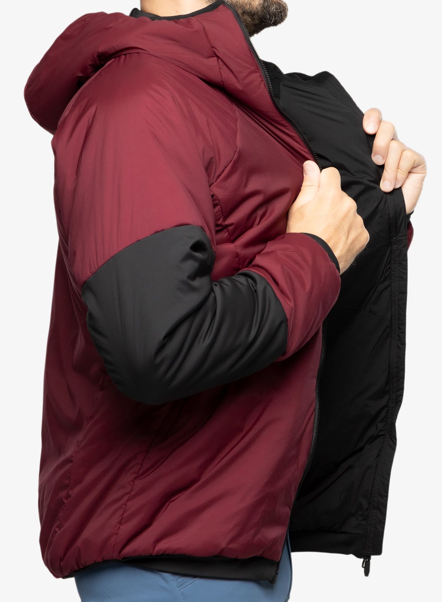 Sintetična jakna adidas TERREX Techrock Stretch PrimaLoft Hooded Jkt - shared/black
