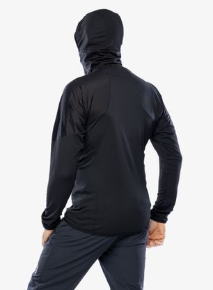 Jopica s kapuco adidas TERREX Techrock Ultralight Half Zip Hooded Fleece - black