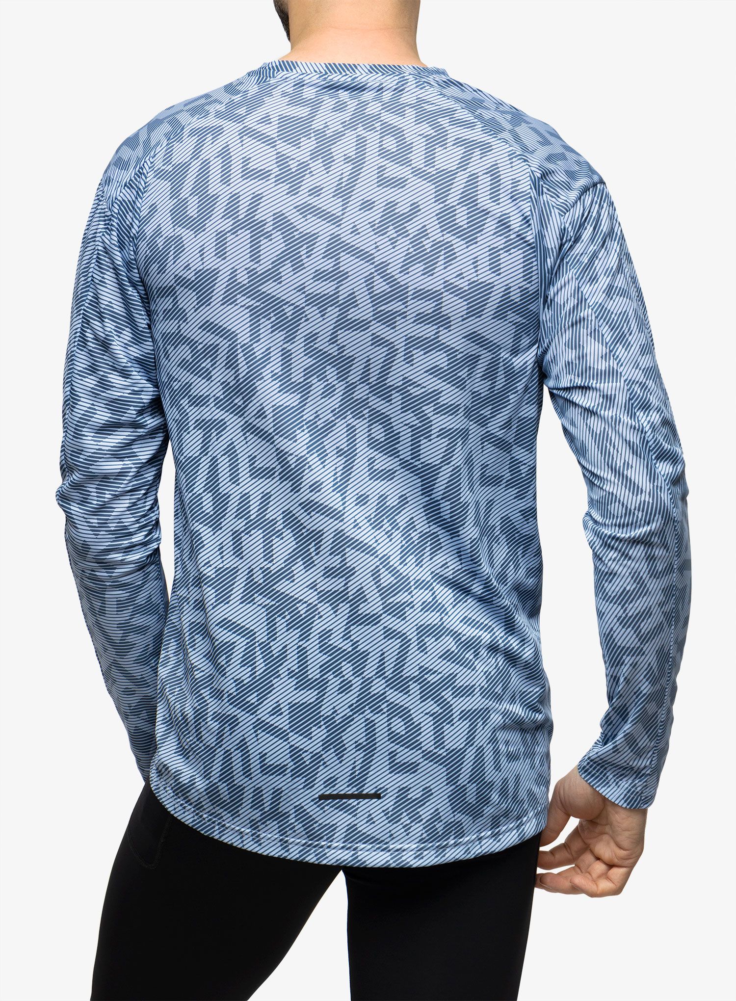 Tekaška jopica adidas TERREX Trail Running Longsleeve Graphic - blue dawn/wonder steel