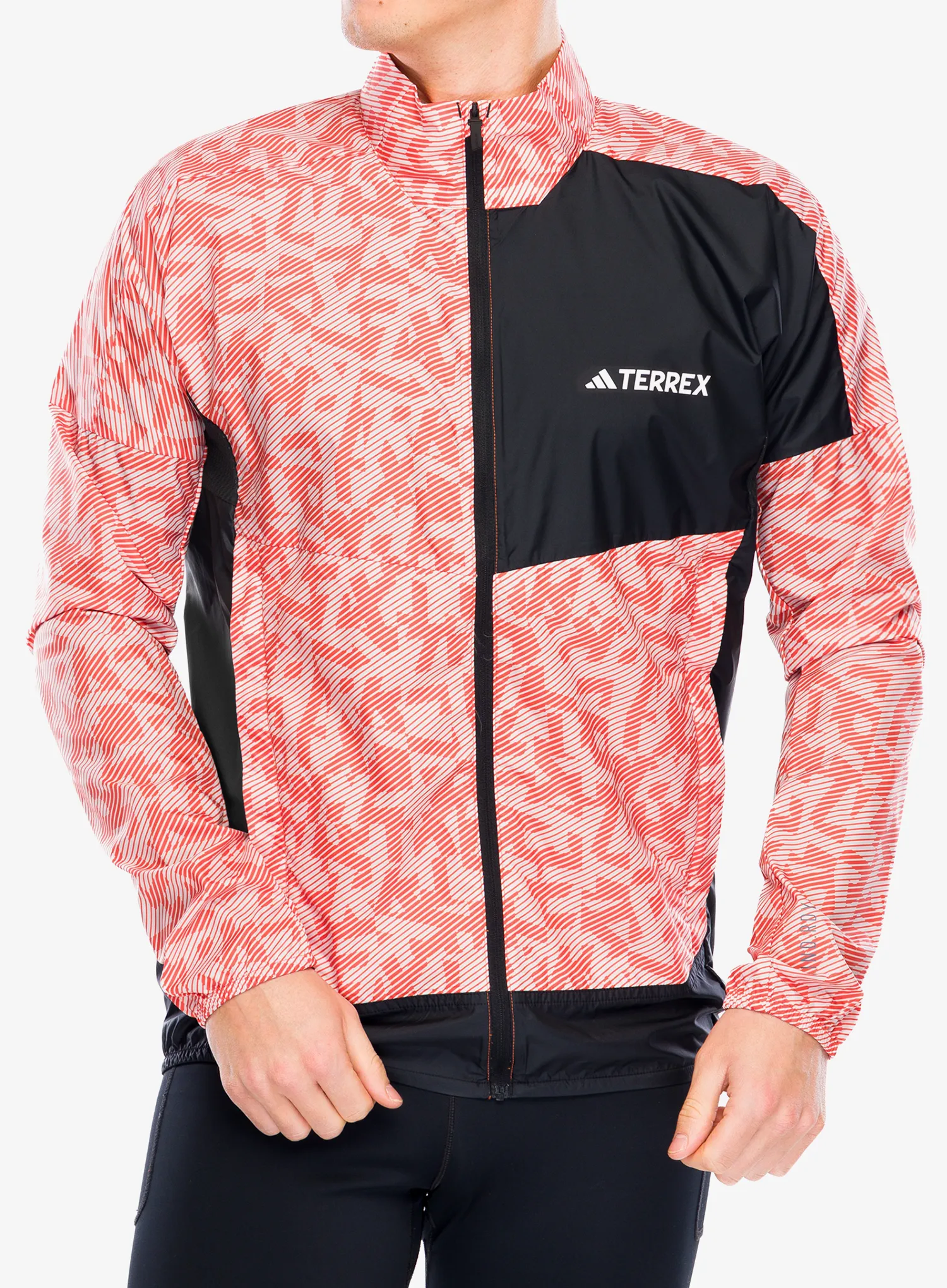 Jakna za tek adidas TERREX Trail Running Wind Jacket - putty mauve/black
