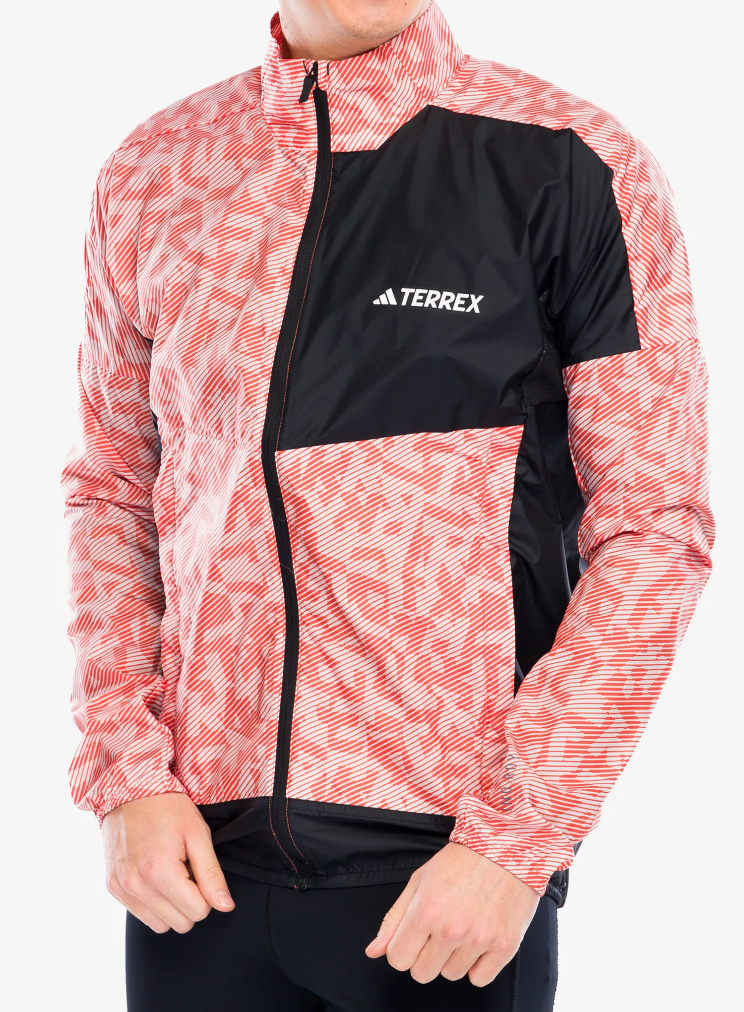Jakna za tek adidas TERREX Trail Running Wind Jacket - putty mauve/black