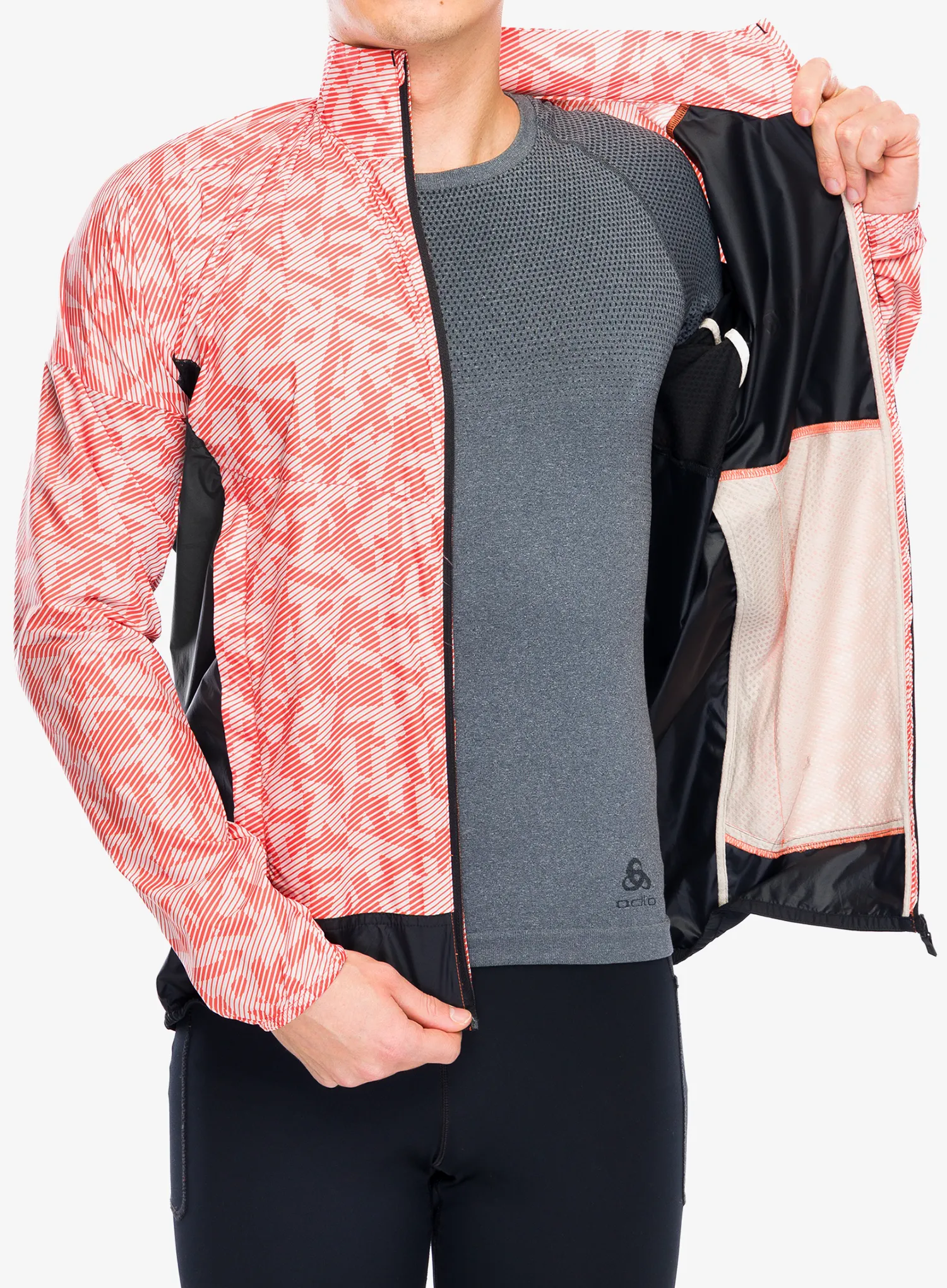 Jakna za tek adidas TERREX Trail Running Wind Jacket - putty mauve/black