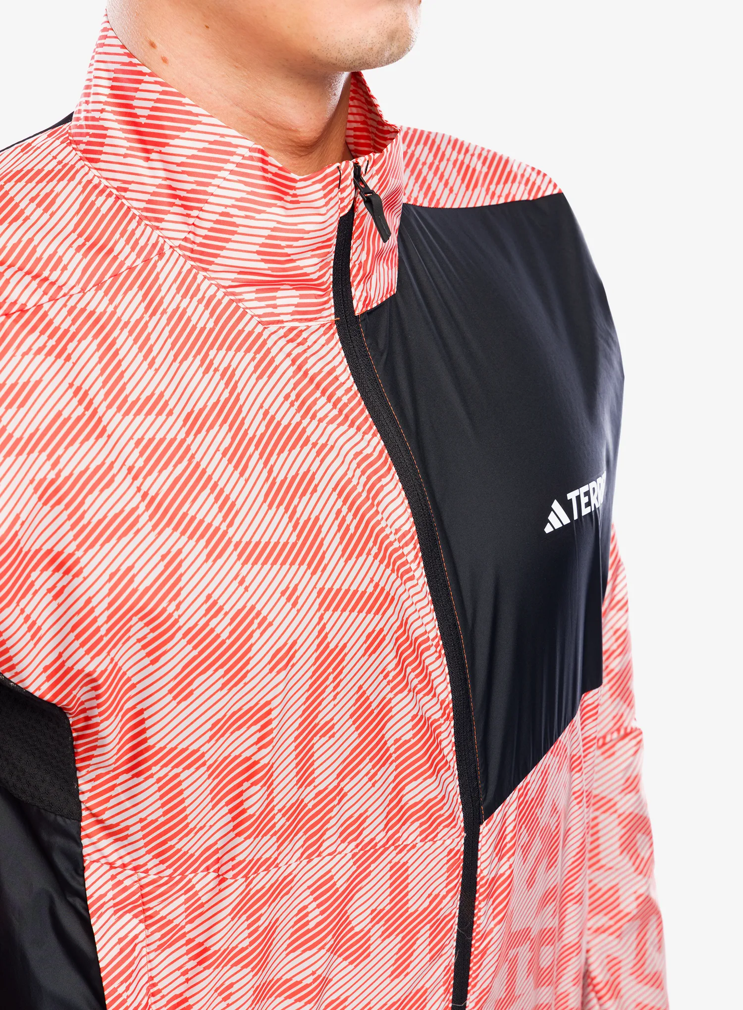 Jakna za tek adidas TERREX Trail Running Wind Jacket - putty mauve/black