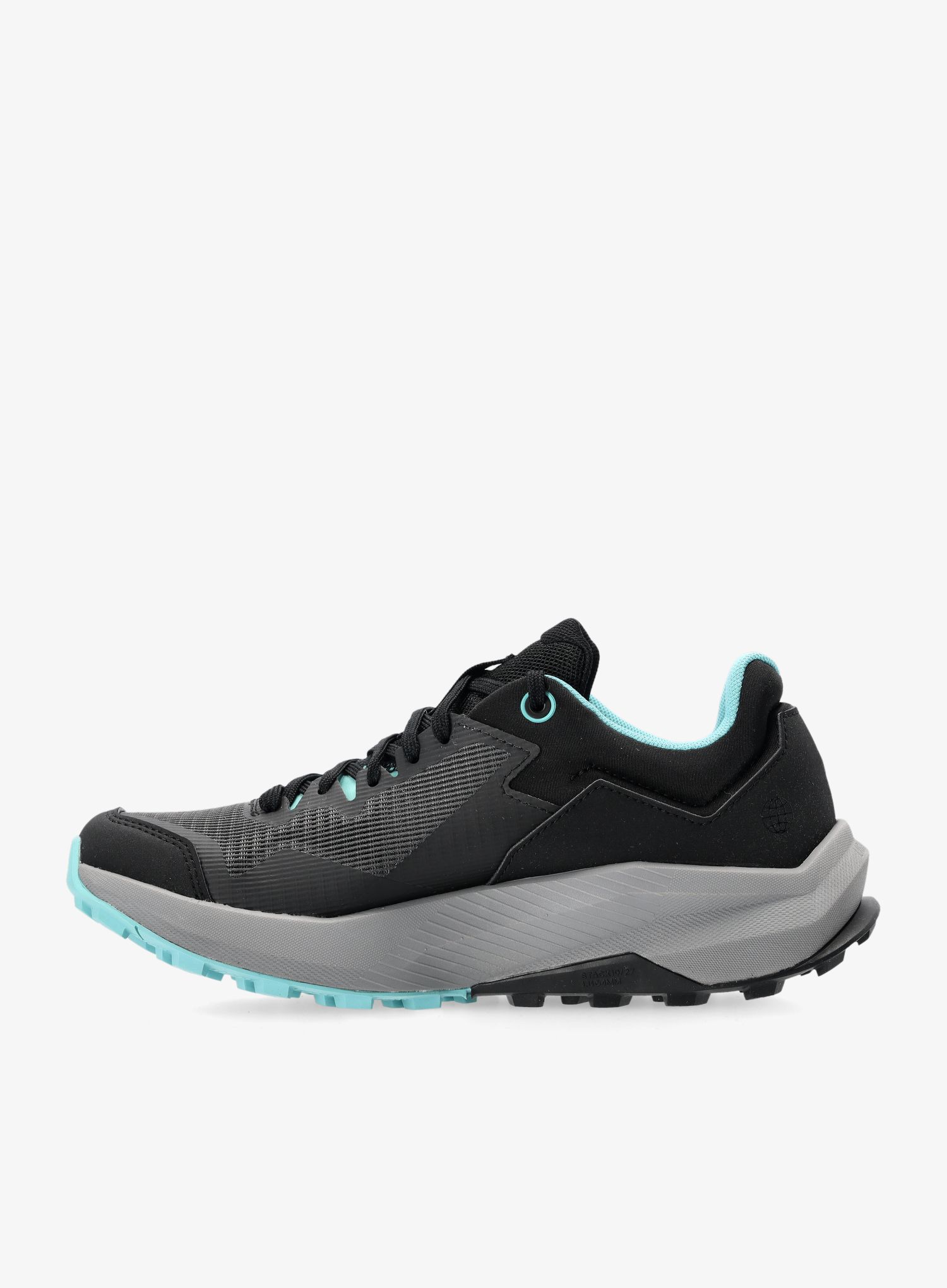 Ženski tekaški čevlji adidas TERREX Trailrider - core black/grey three/mint ton