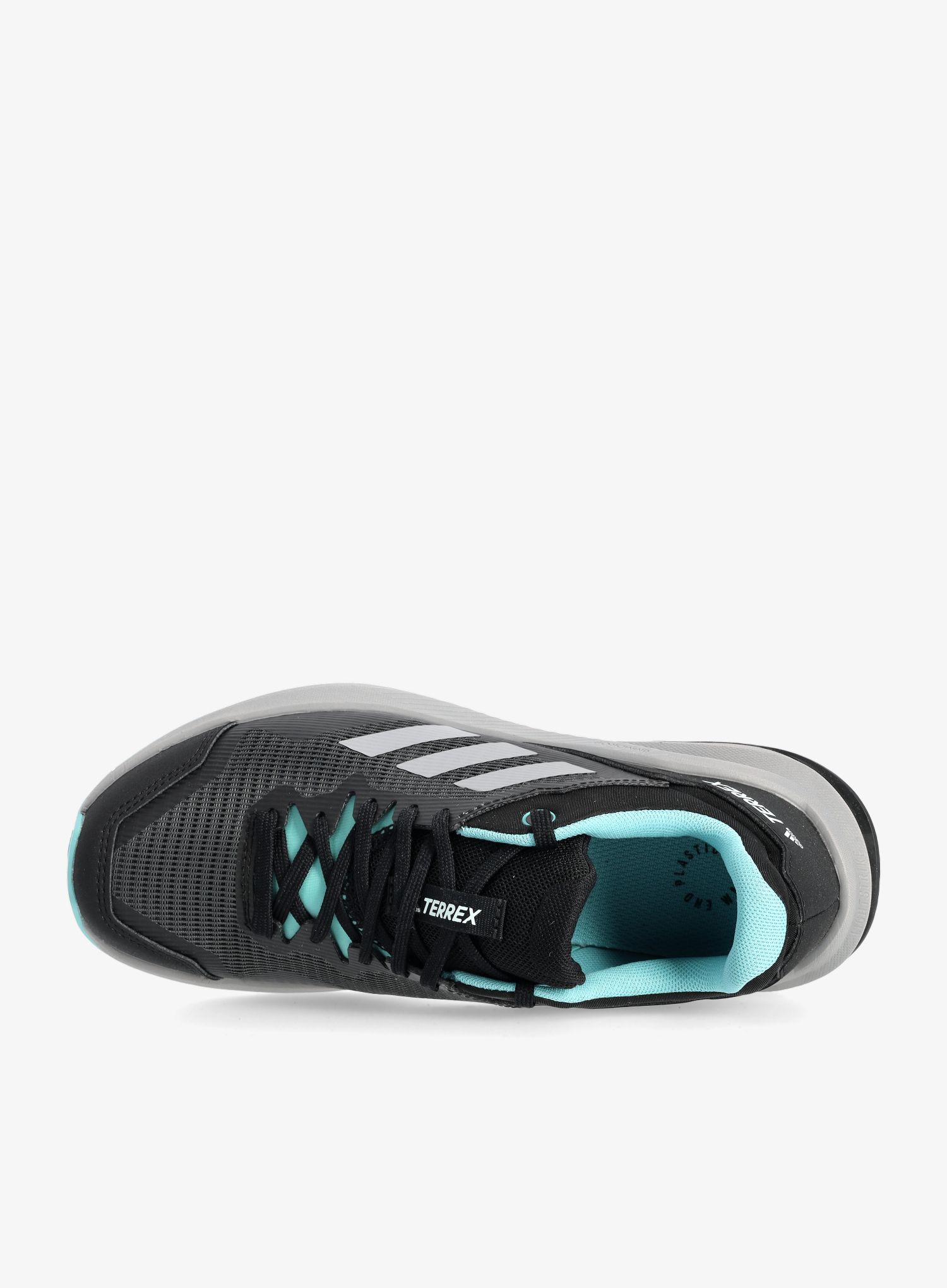 Ženski tekaški čevlji adidas TERREX Trailrider - core black/grey three/mint ton
