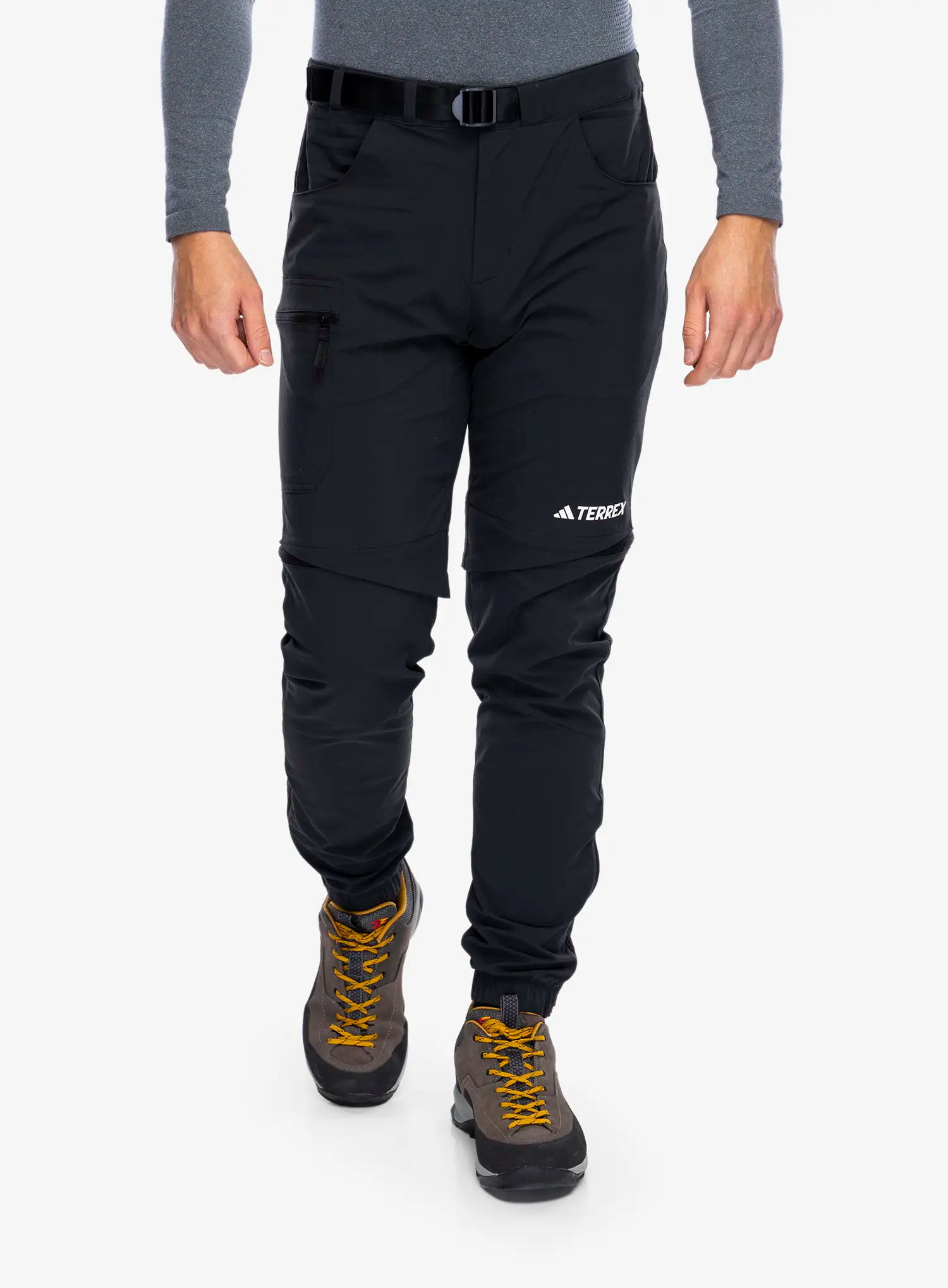 Pohodne hlače adidas TERREX Utilitas Zip Off Pants - black