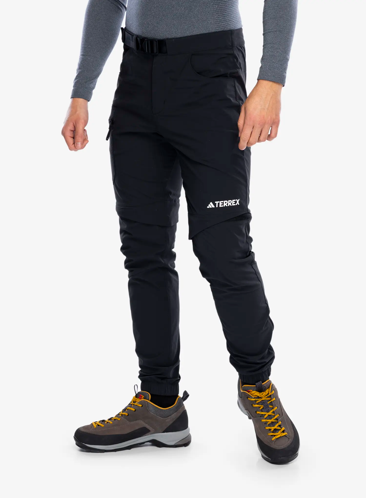 Pohodne hlače adidas TERREX Utilitas Zip Off Pants - black