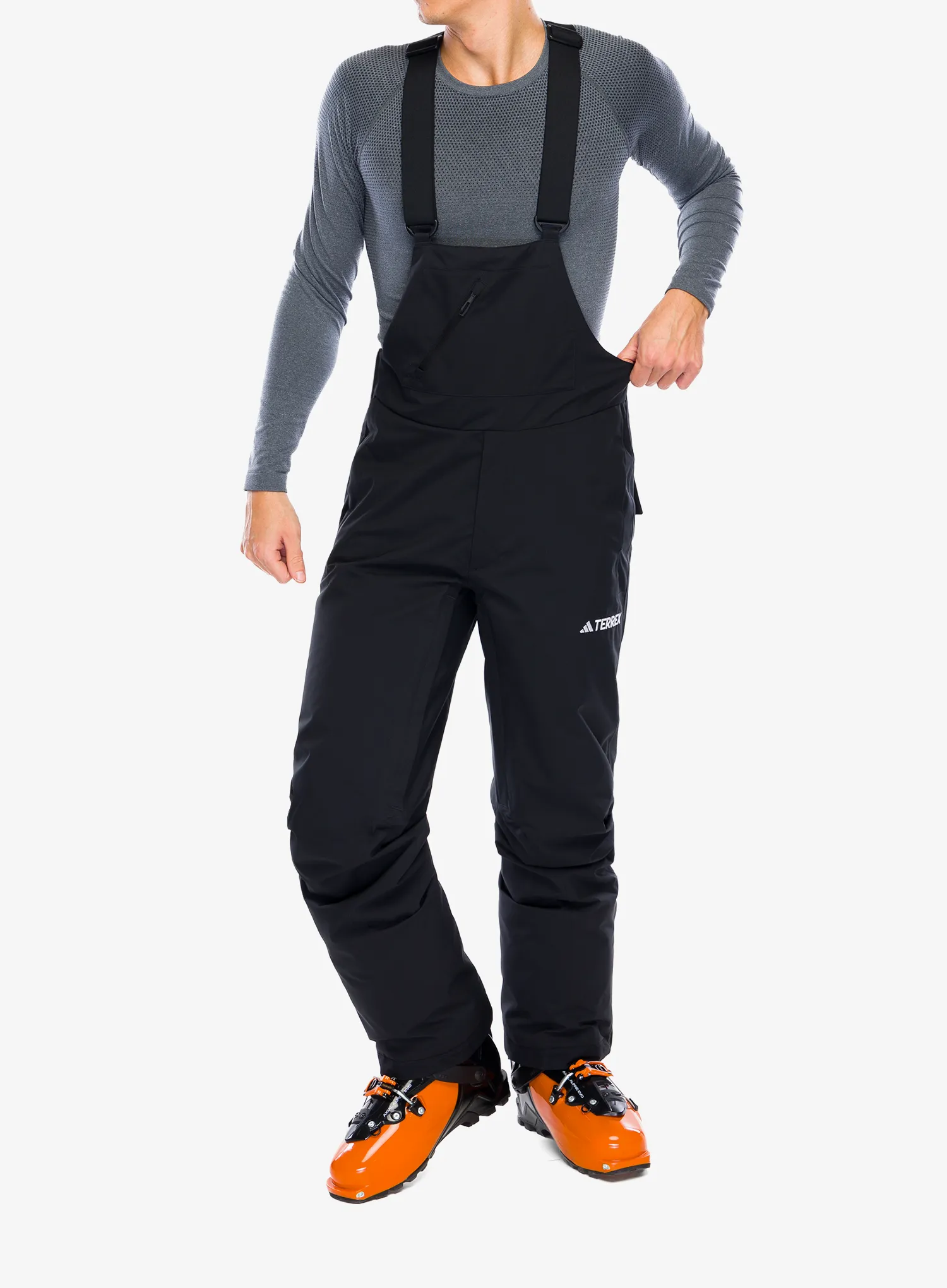 Smučarske hlače adidas TERREX Xperior 2L Insulated Bib Pants - black/white
