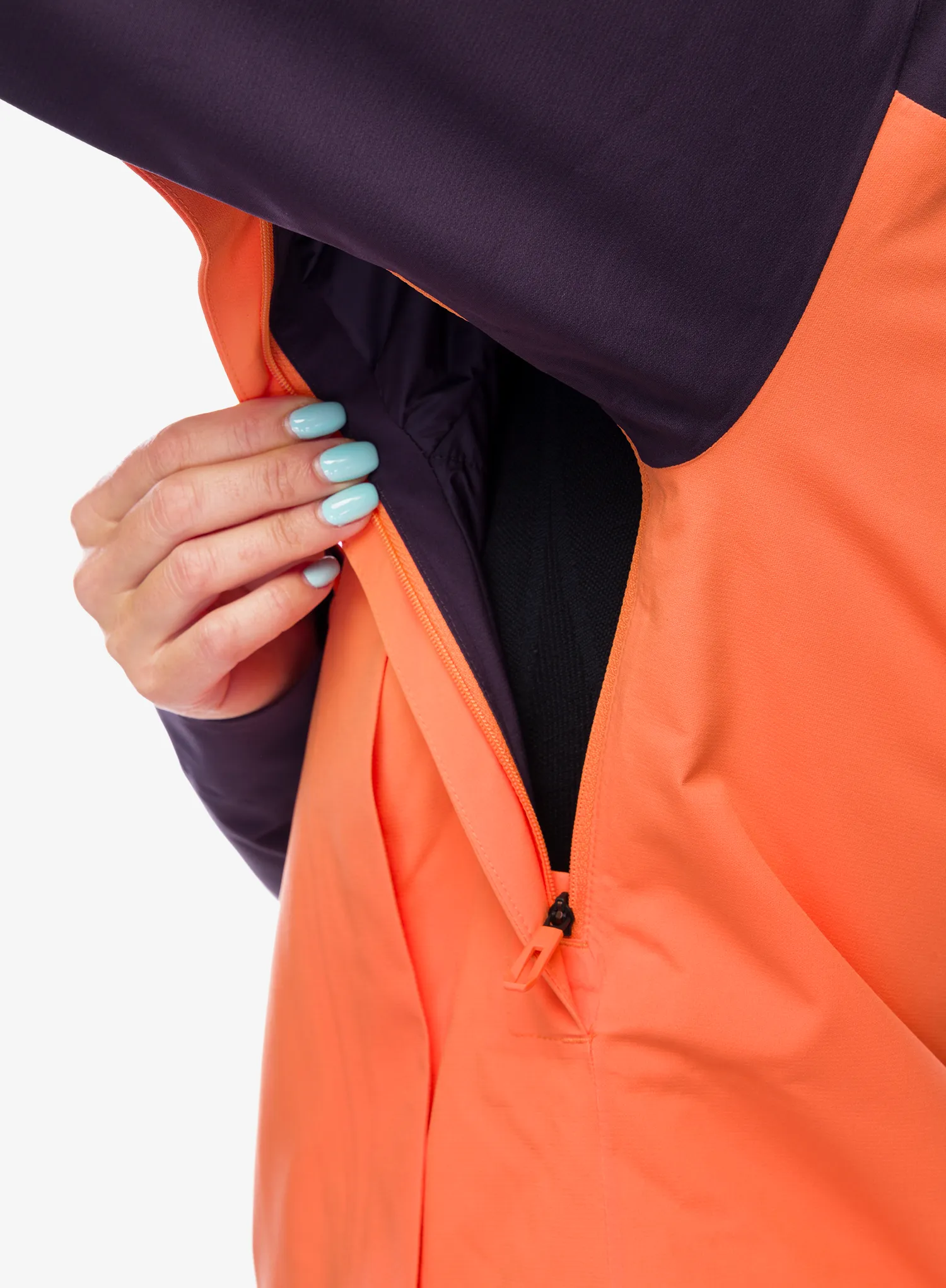 Ženska smučarska jakna adidas TERREX Xperior 2L Insulated RAIN.RDY Jacket - amber tint/aurora black