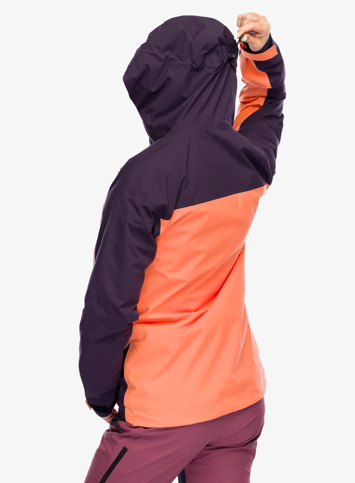 Ženska smučarska jakna adidas TERREX Xperior 2L Insulated RAIN.RDY Jacket - amber tint/aurora black