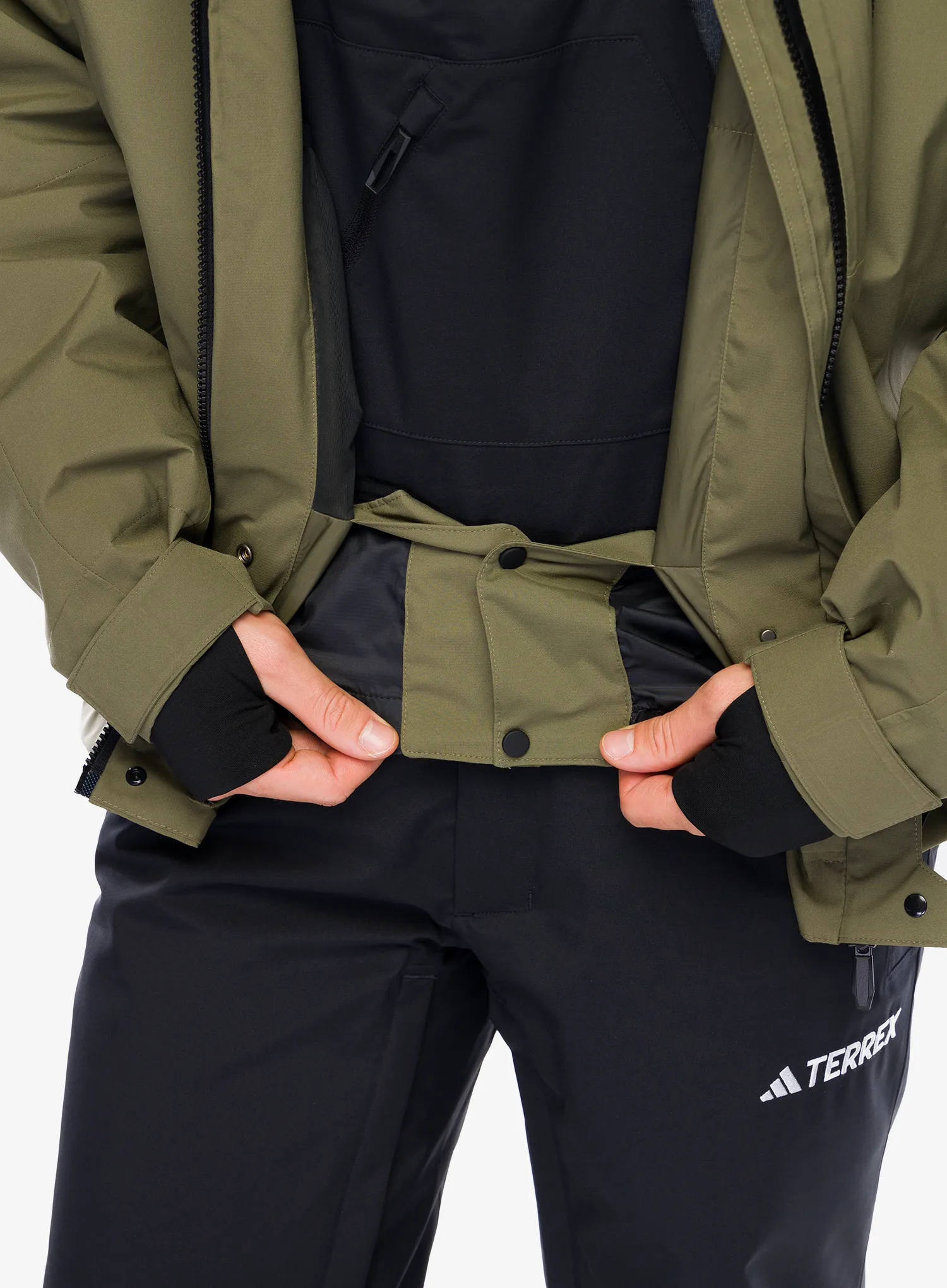 Smučarska jakna adidas TERREX Xperior 2L Insulated RAIN.RDY Jacket - olive strata