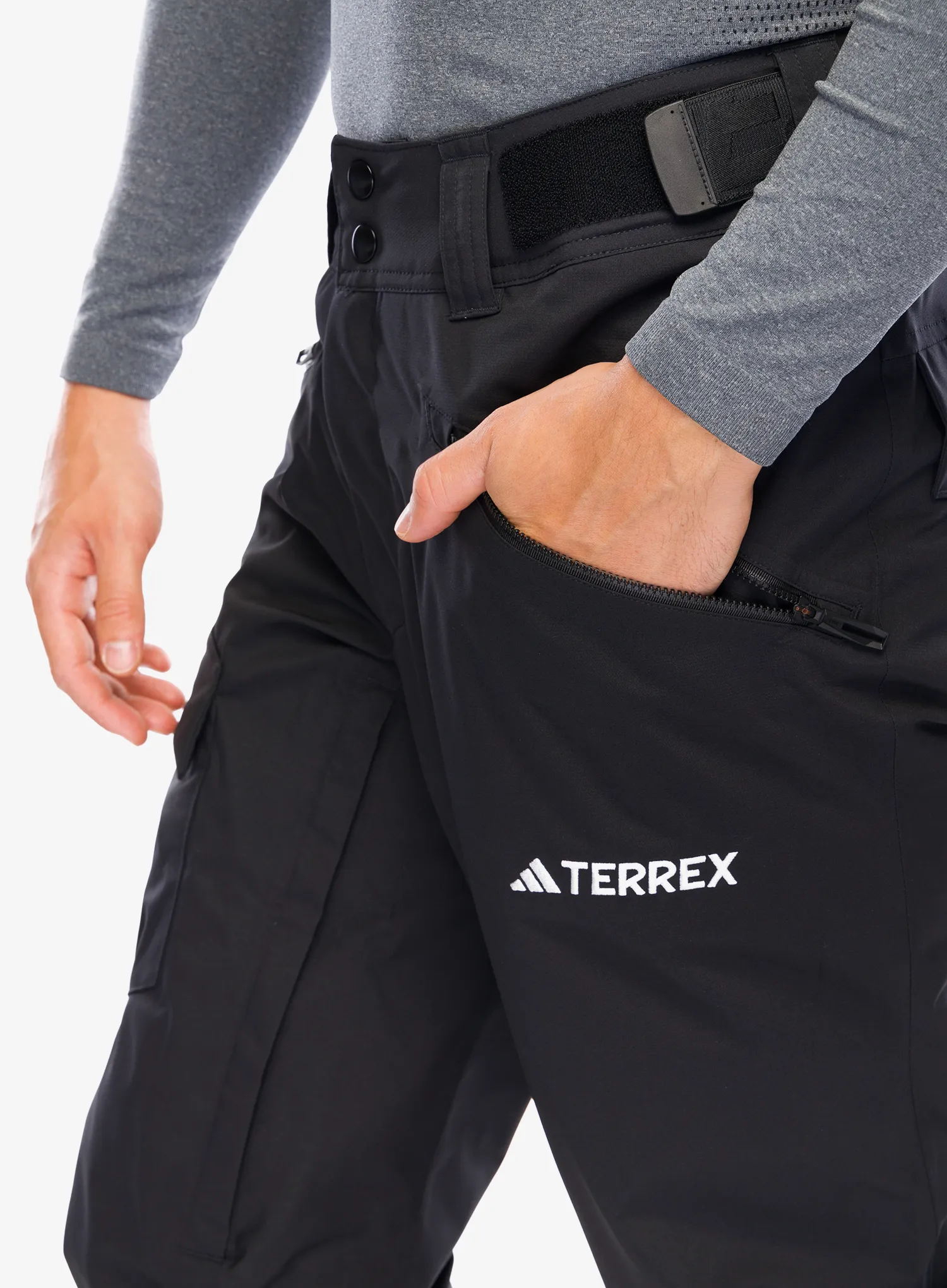 Smučarske hlače adidas TERREX Xperior 2L Insulated Tech Pants - black/white