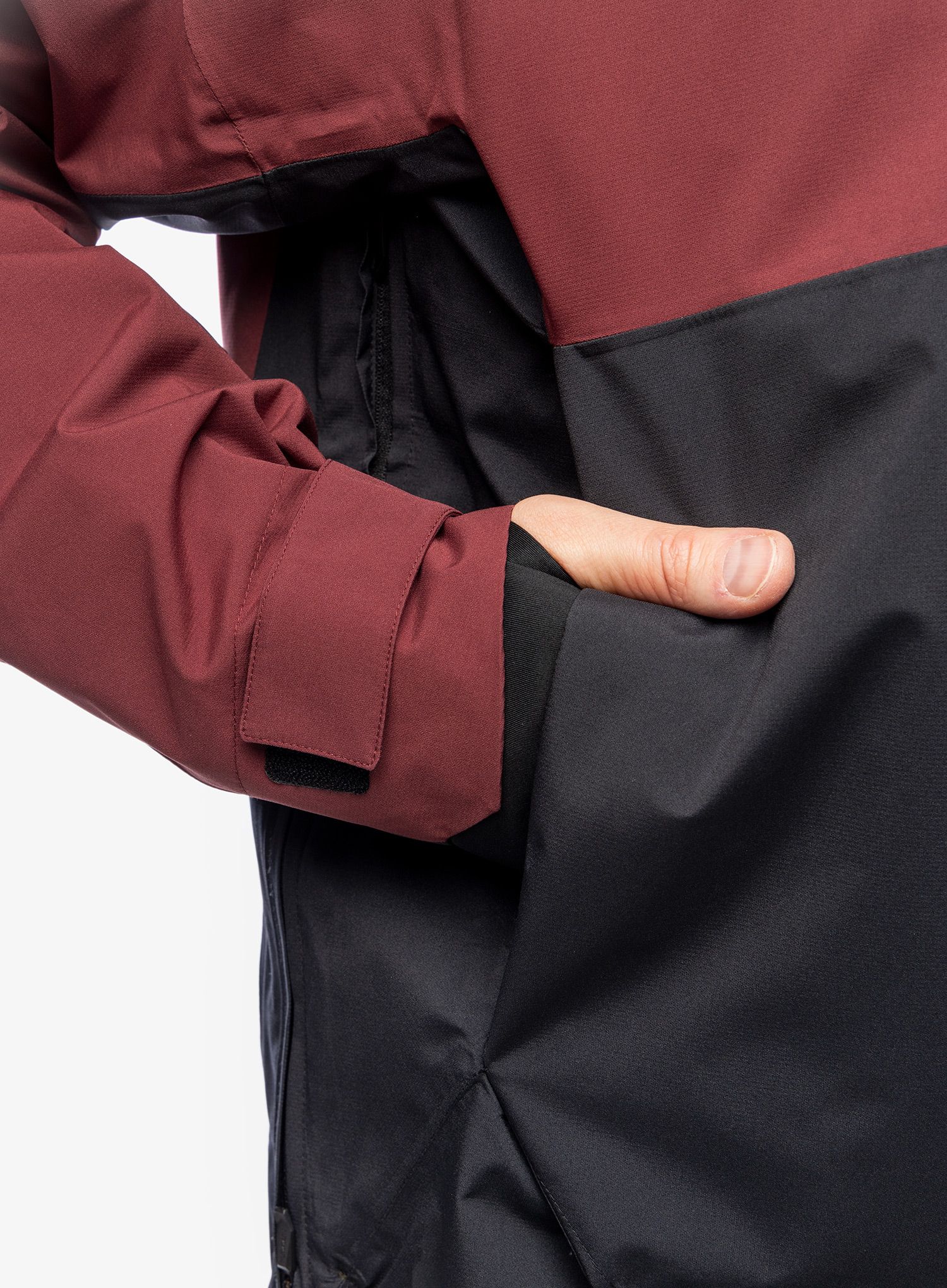 Moška smučarska jakna adidas TERREX Xperior 2L Lined RAIN.RDY Anorak - shadow red/black