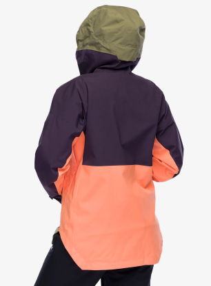 Ženska smučarska jakna adidas TERREX Xperior 2L Lined RAIN.RDY Anorak - aurora blk/olive stra/amb tint