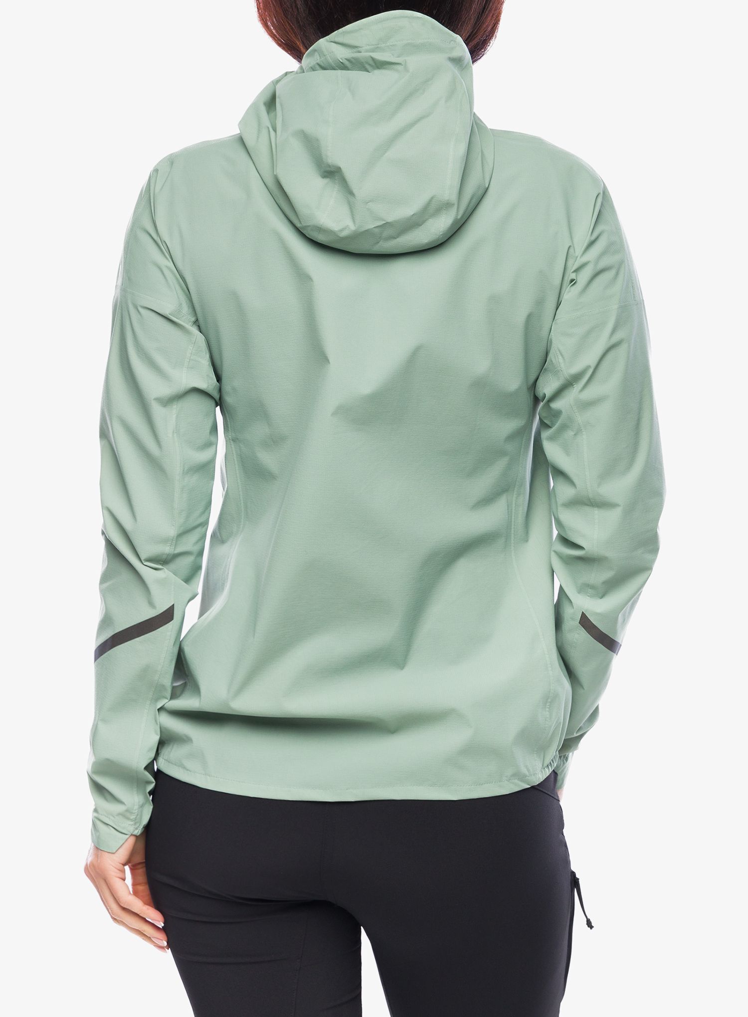 Ženska nepremočljiva jakna adidas TERREX Xperior 2,5L Light RAIN.RDY Jkt - silver green